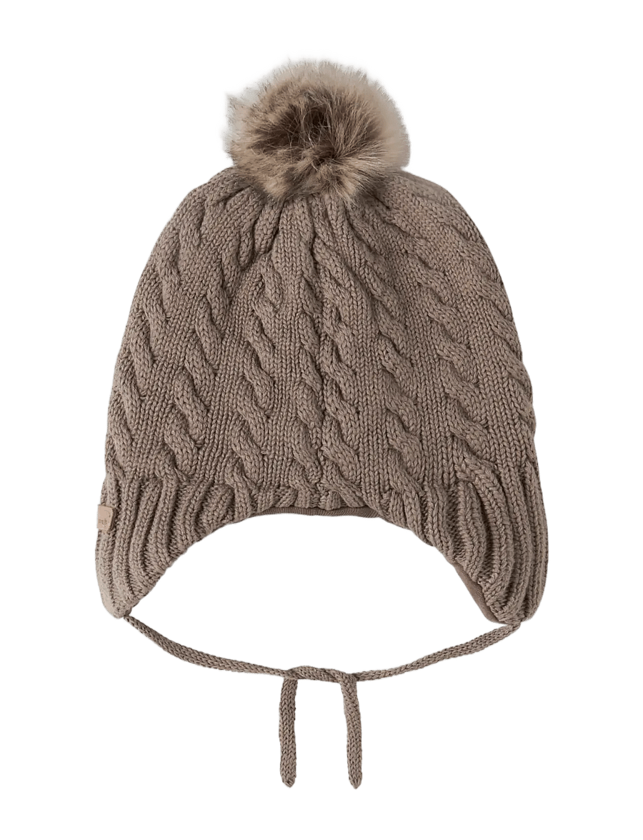 name it - NBNMILLO KNIT HAT2 - beanies - walnut - 1