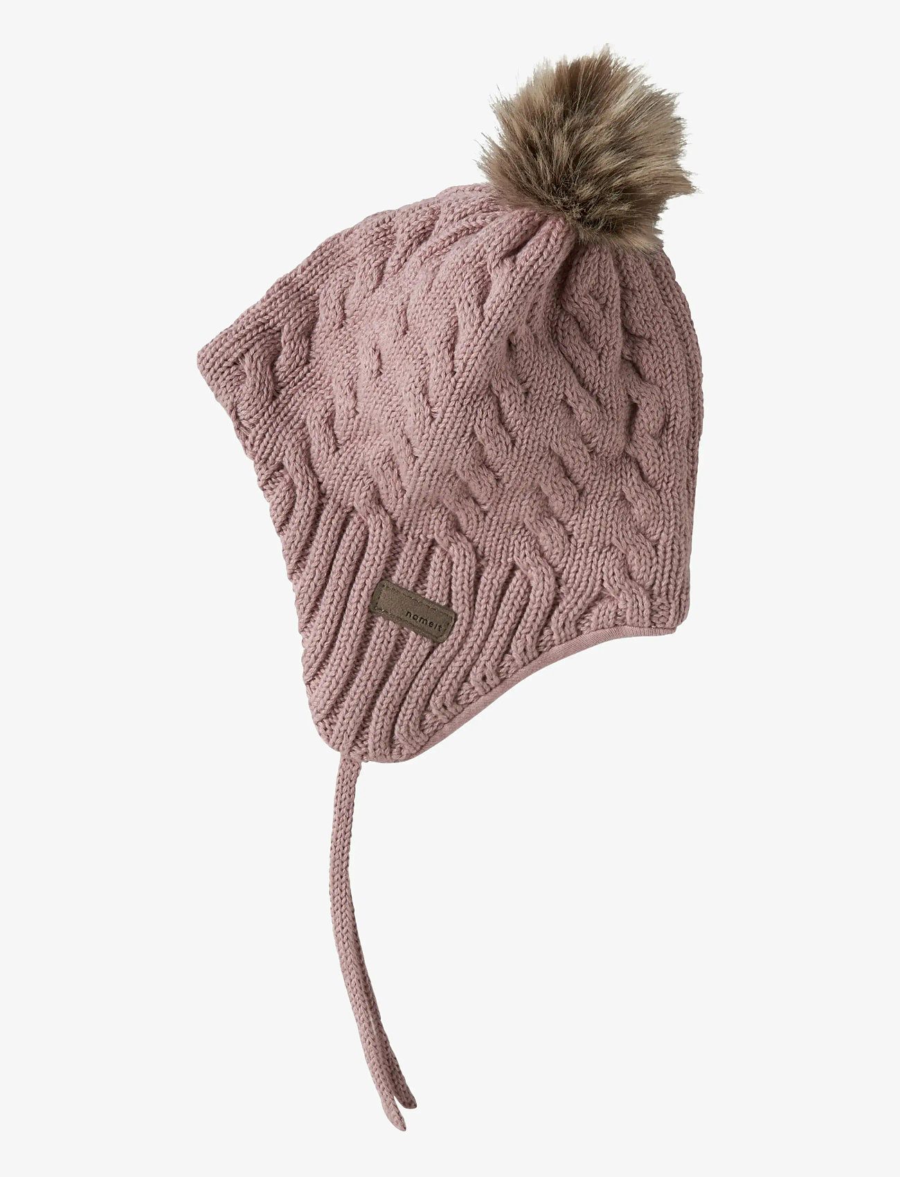 name it - NBNMILLO KNIT HAT2 - beanies - woodrose - 0