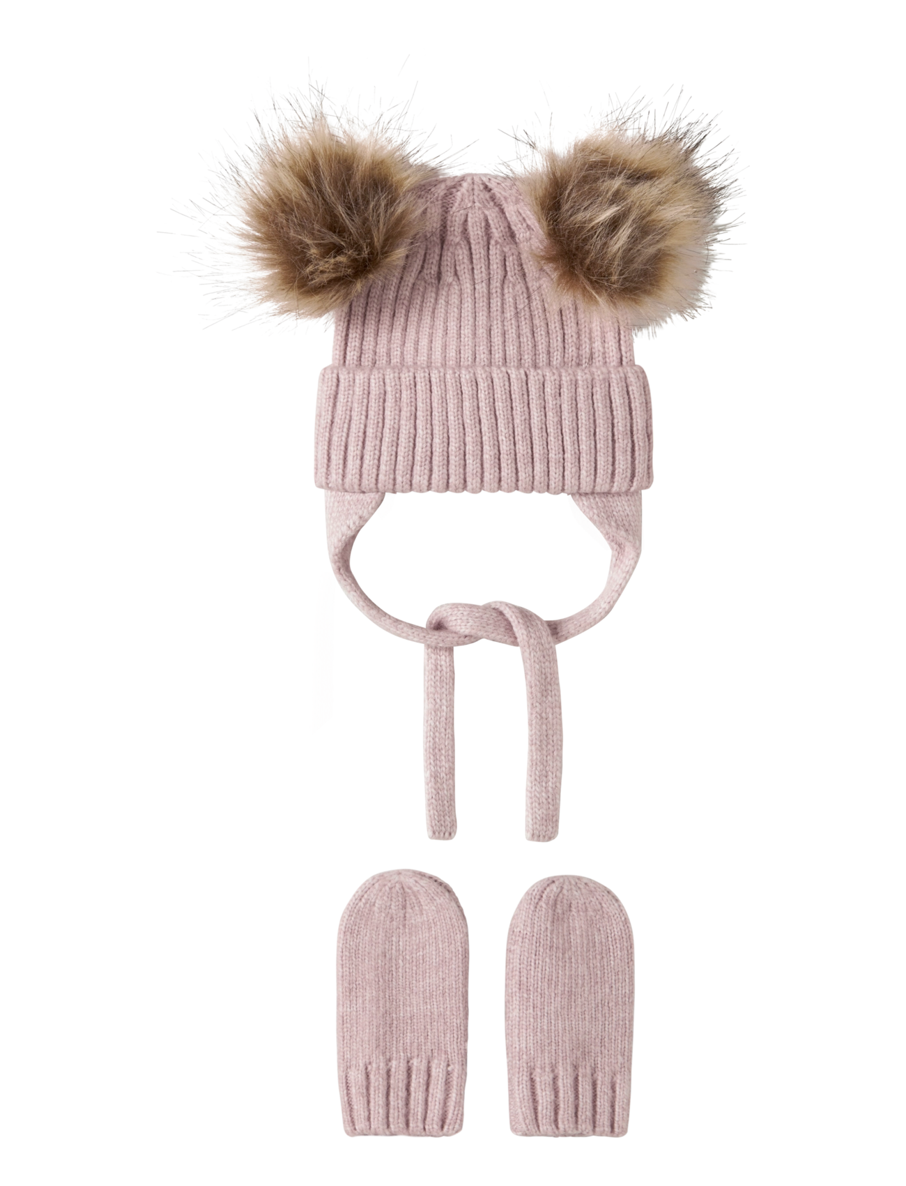 name it NBNMORA KNIT SET - Winter accessories - VIOLET ICE / pink/rose
