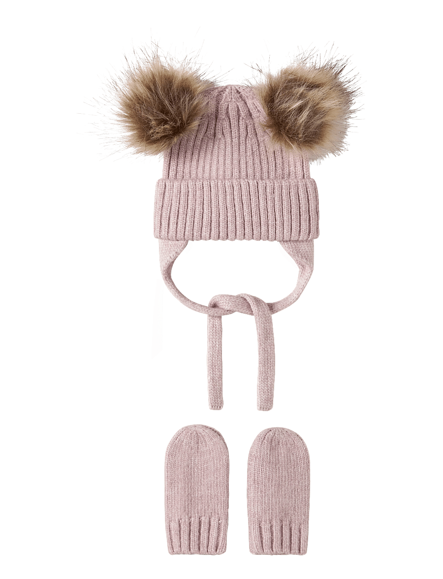 name it - NBNMORA KNIT SET - kindad - violet ice - 0
