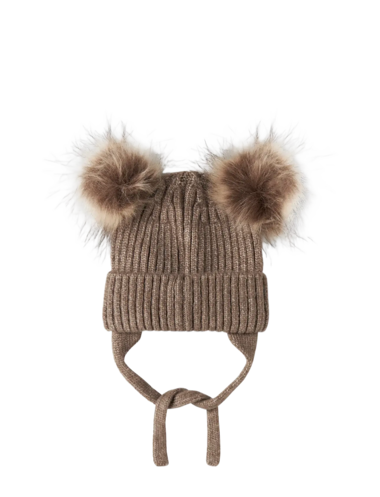 name it - NBNMORA KNIT SET - handschuhe - walnut - 1