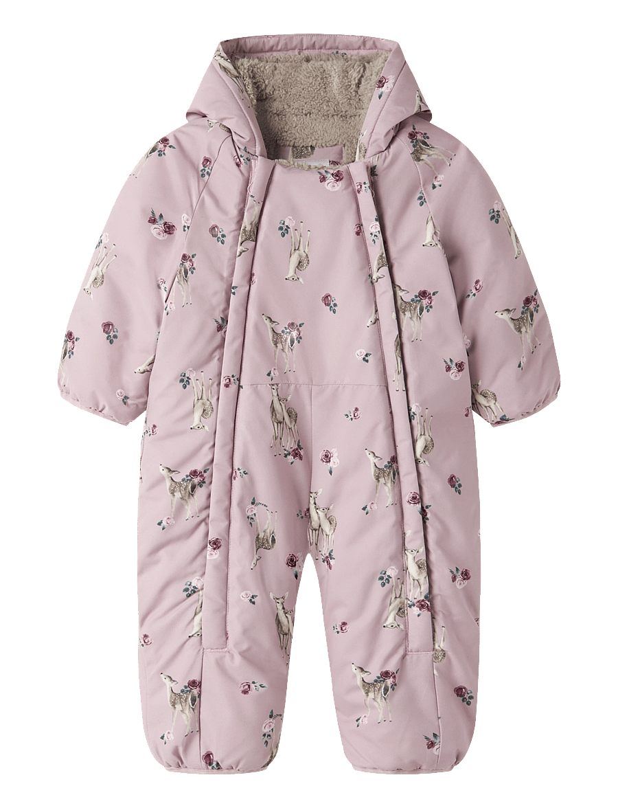 name it - NBFSNOW05 SUIT AOP FO - schneeanzug - violet ice - 0