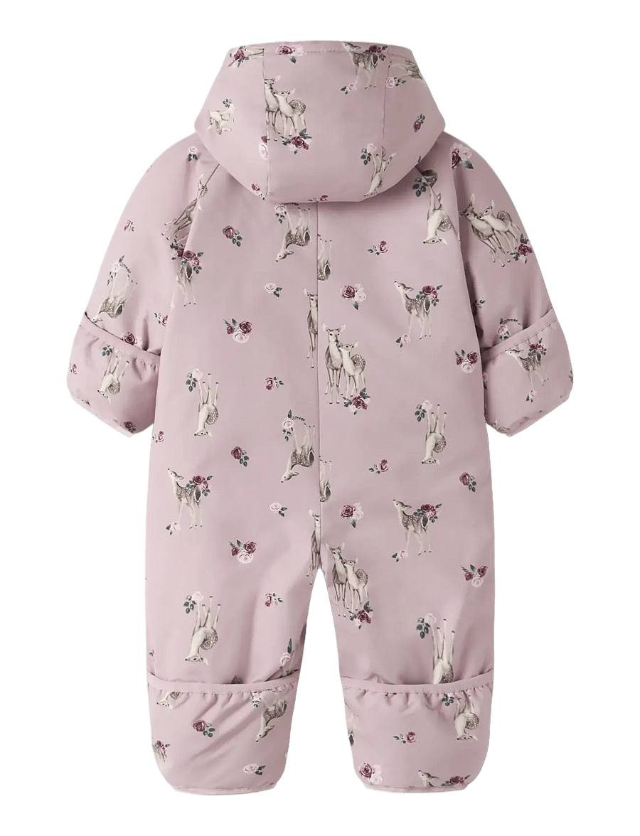 name it - NBFSNOW05 SUIT AOP FO - schneeanzug - violet ice - 1