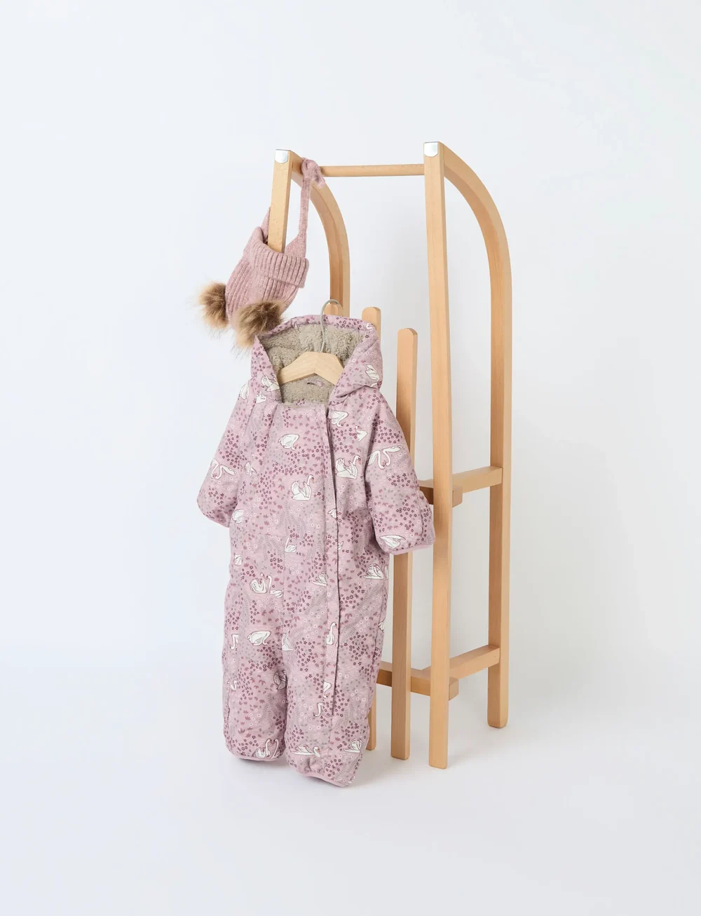 name it - NBFSNOW05 SUIT AOP FO - shop efter alder - woodrose - 0