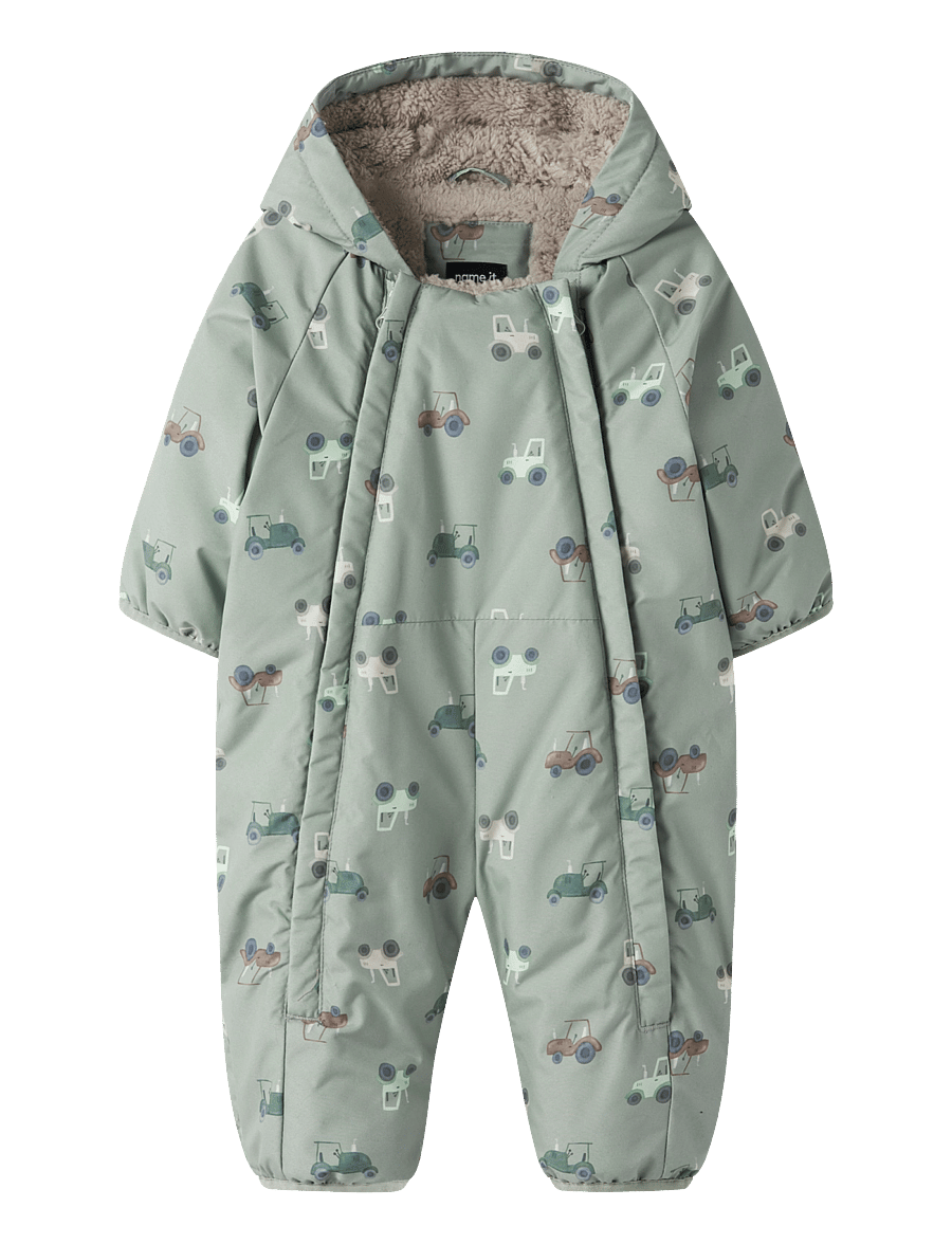 name it - NBMSNOW05 SUIT AOP FO - schneeanzug - iceberg green - 0