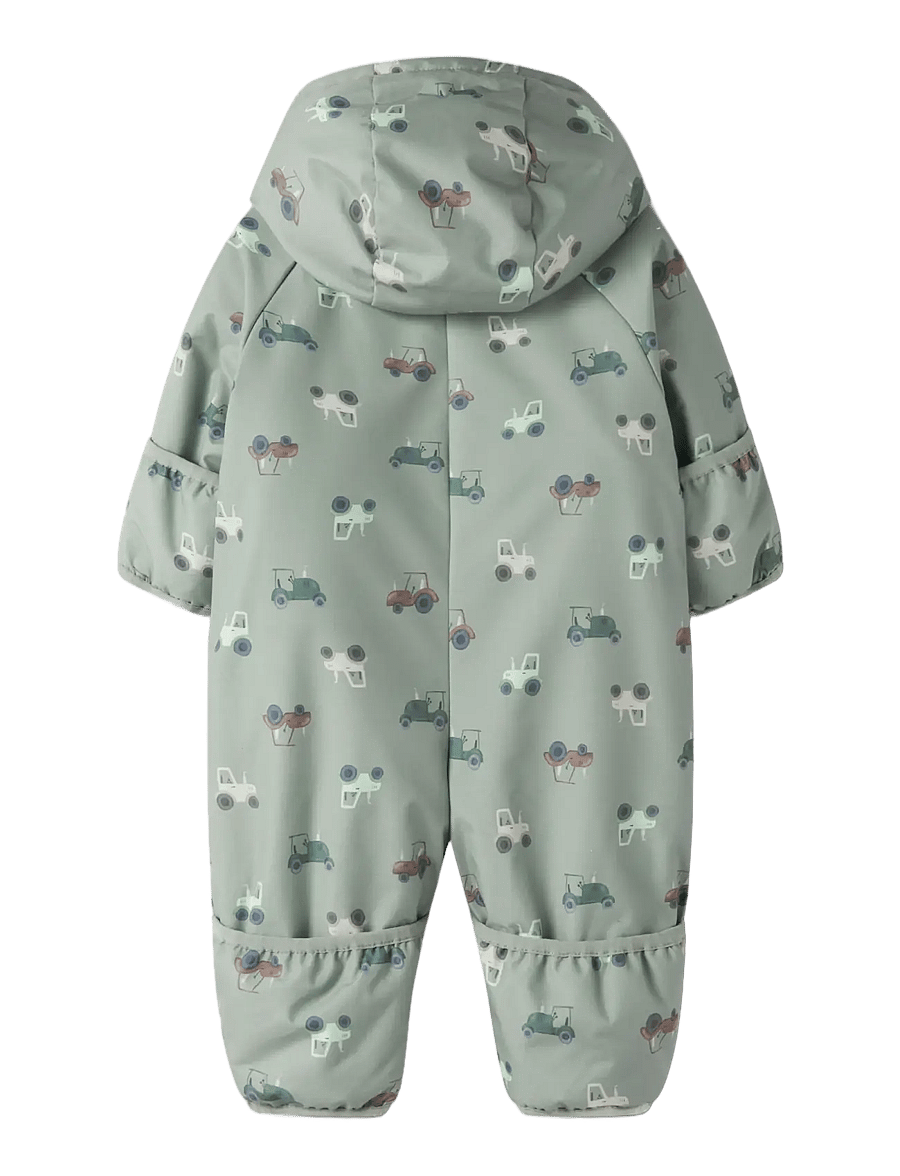 name it - NBMSNOW05 SUIT AOP FO - schneeanzug - iceberg green - 1