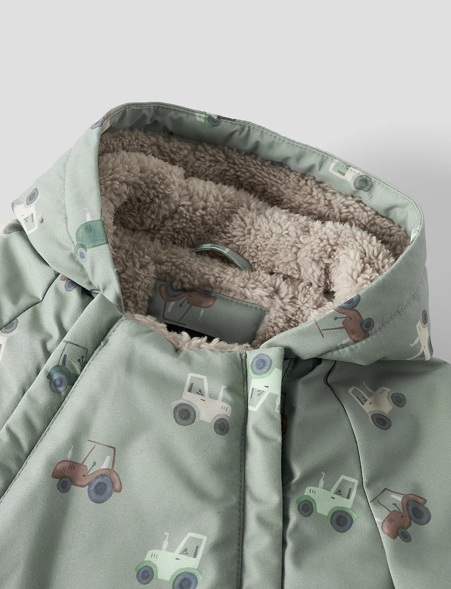 name it - NBMSNOW05 SUIT AOP FO - schneeanzug - iceberg green - 2