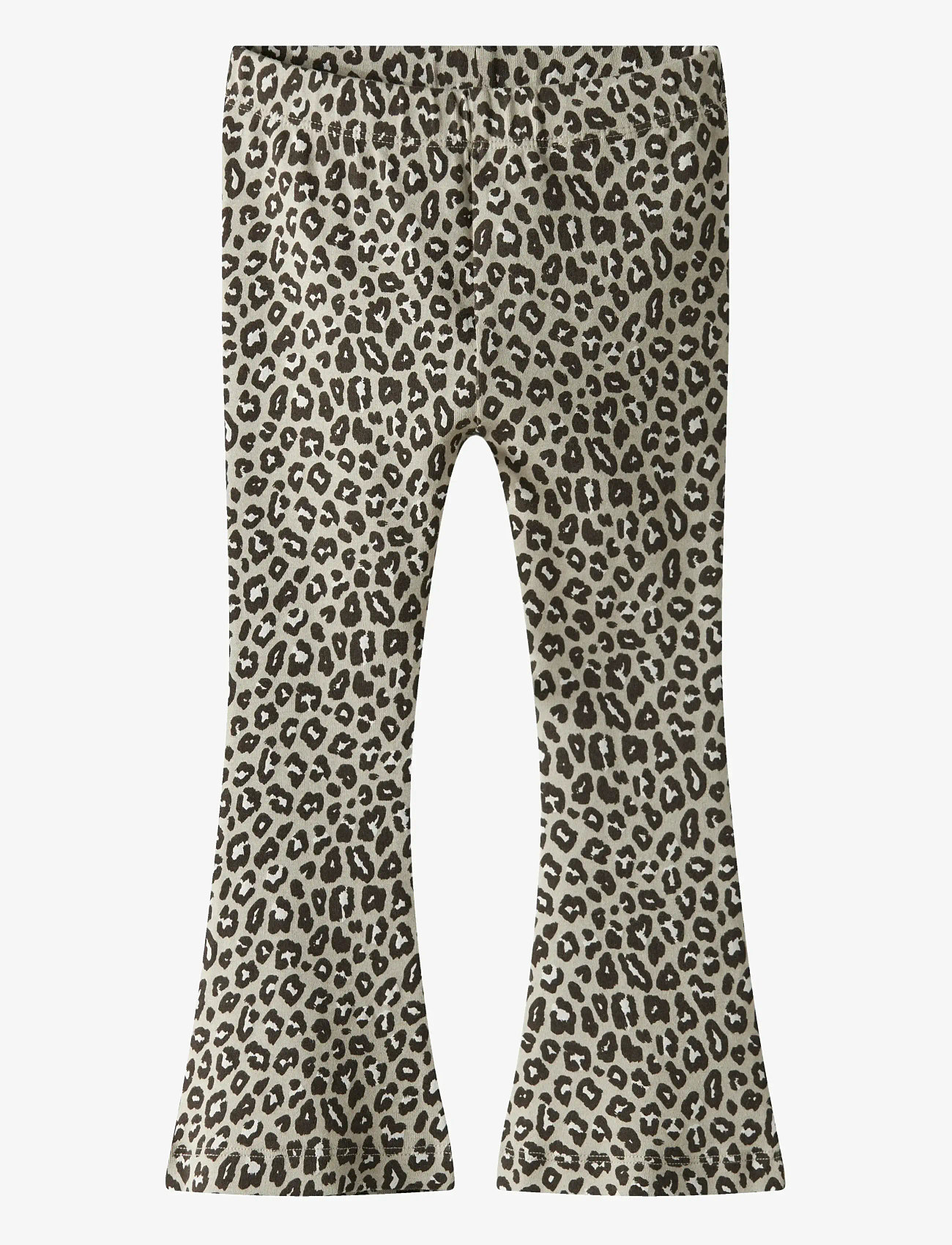 name it - NMFLEOANA FLARED LEGGING - höstkläder - peyote - 0