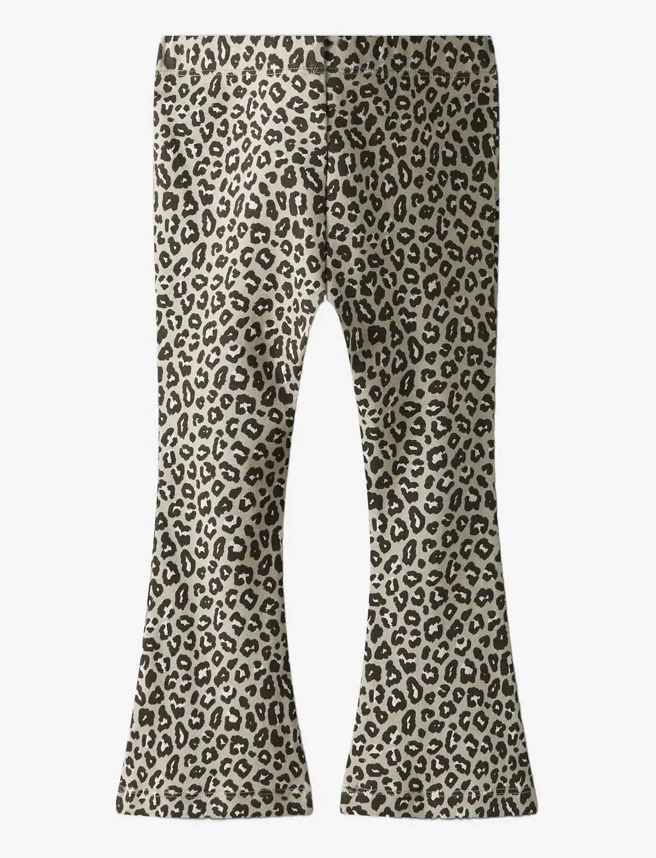 name it - NMFLEOANA FLARED LEGGING - höstkläder - peyote - 1