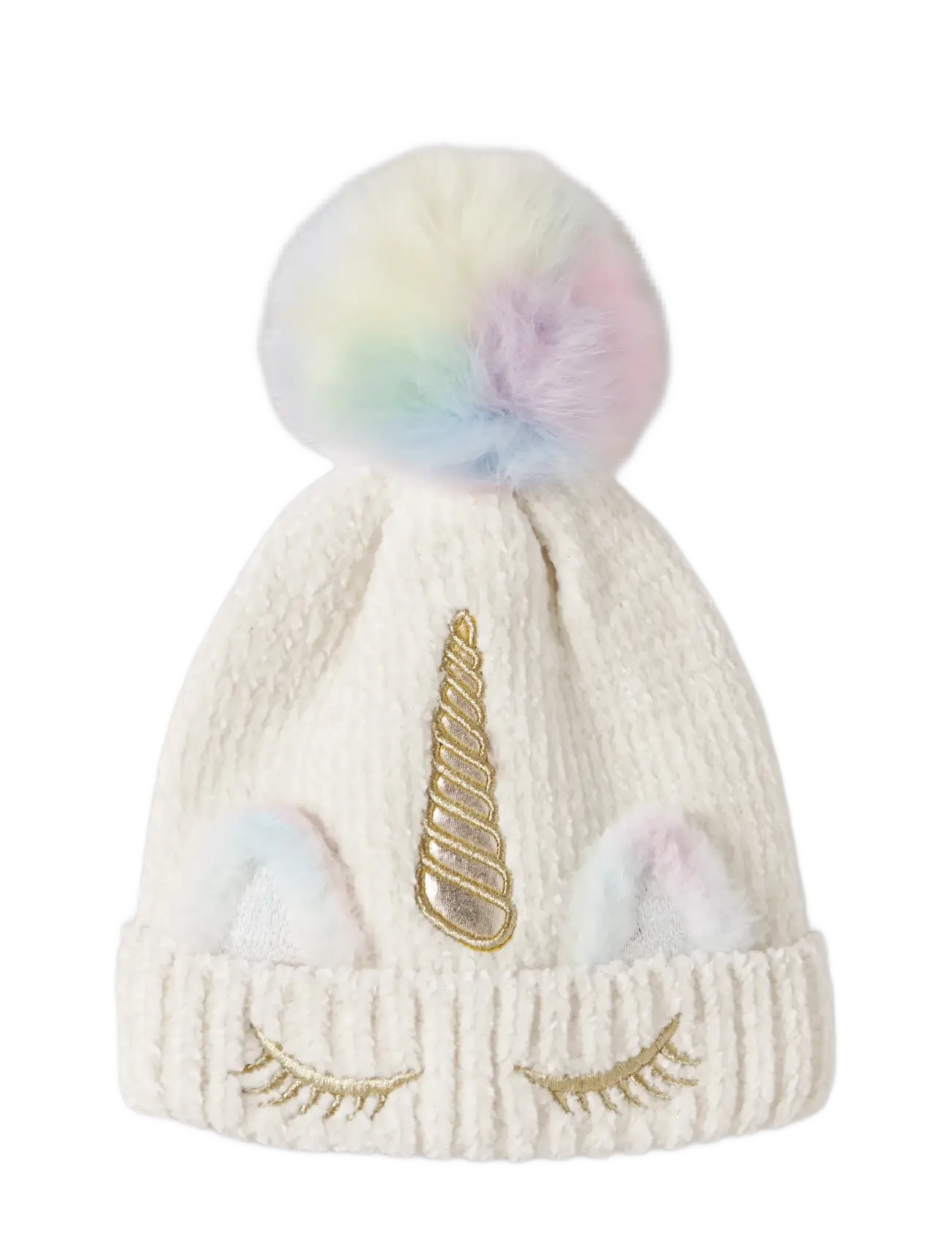 name it - NMFMETEA KNIT BEANIE2 - beanies - snow white - 2