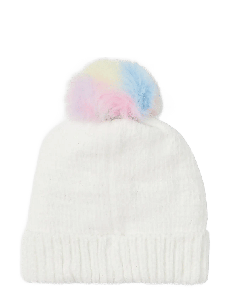 name it - NMFMETEA KNIT BEANIE2 - beanies - snow white - 1