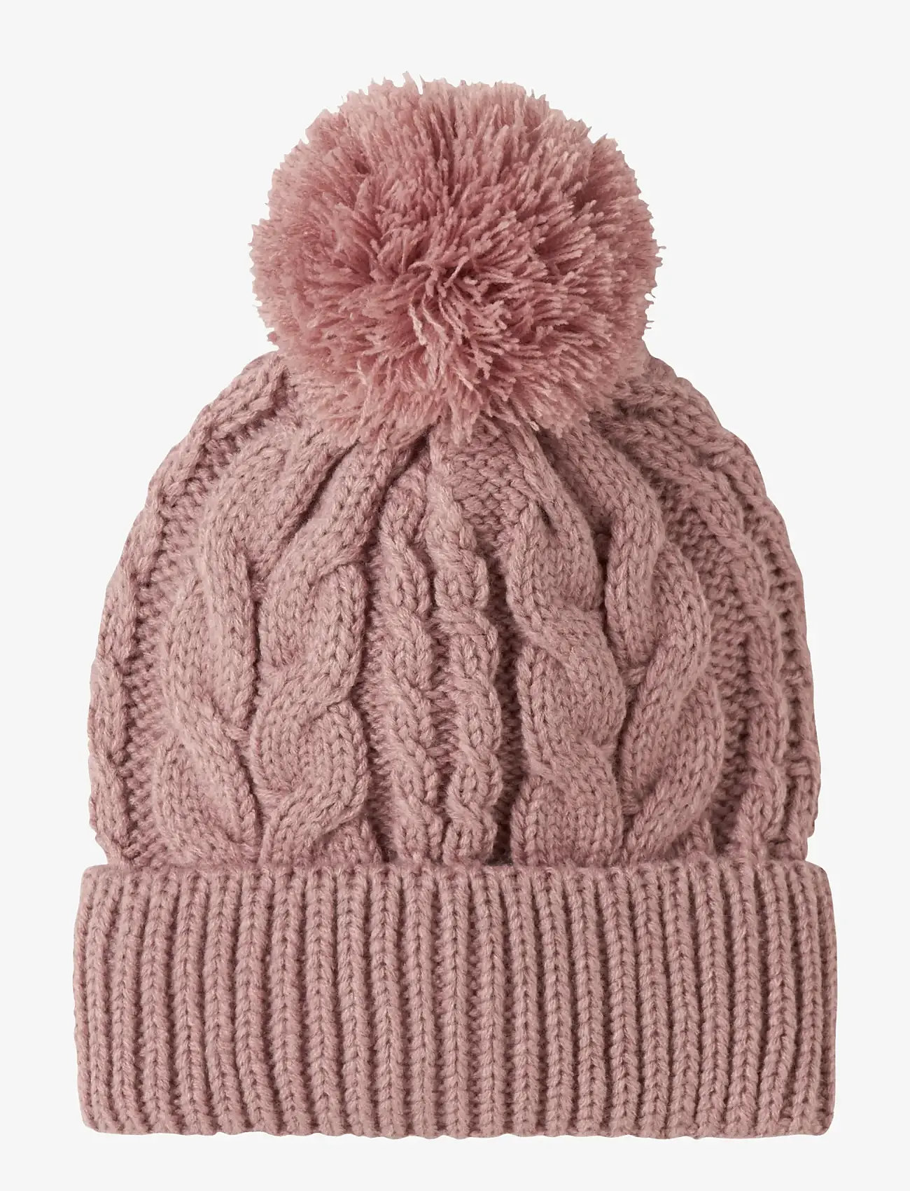 name it - NMFMILO KNIT HAT2 - accessoires - woodrose - 0