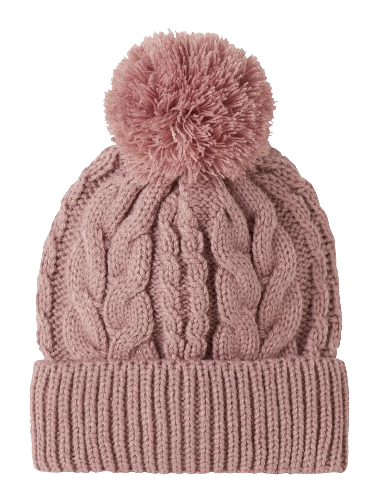 name it NMFMILO KNIT HAT2 - Huer - WOODROSE / pink/rose