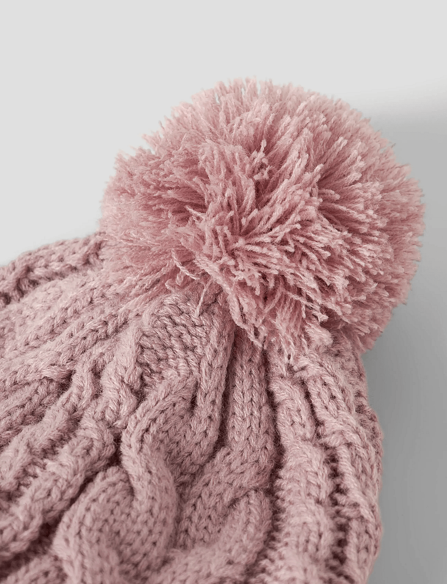 name it - NMFMILO KNIT HAT2 - kootud mütsid - woodrose - 3