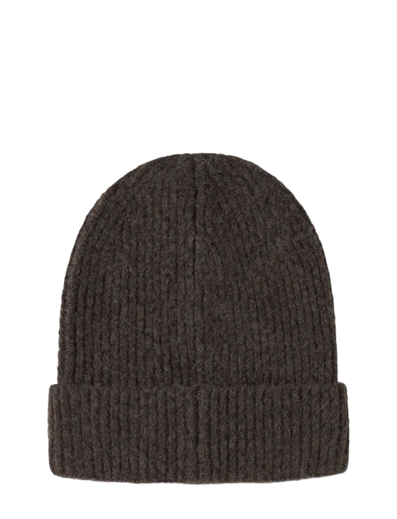 name it - NKFMAJ KNIT BEANIE - kootud mütsid - seal brown - 1
