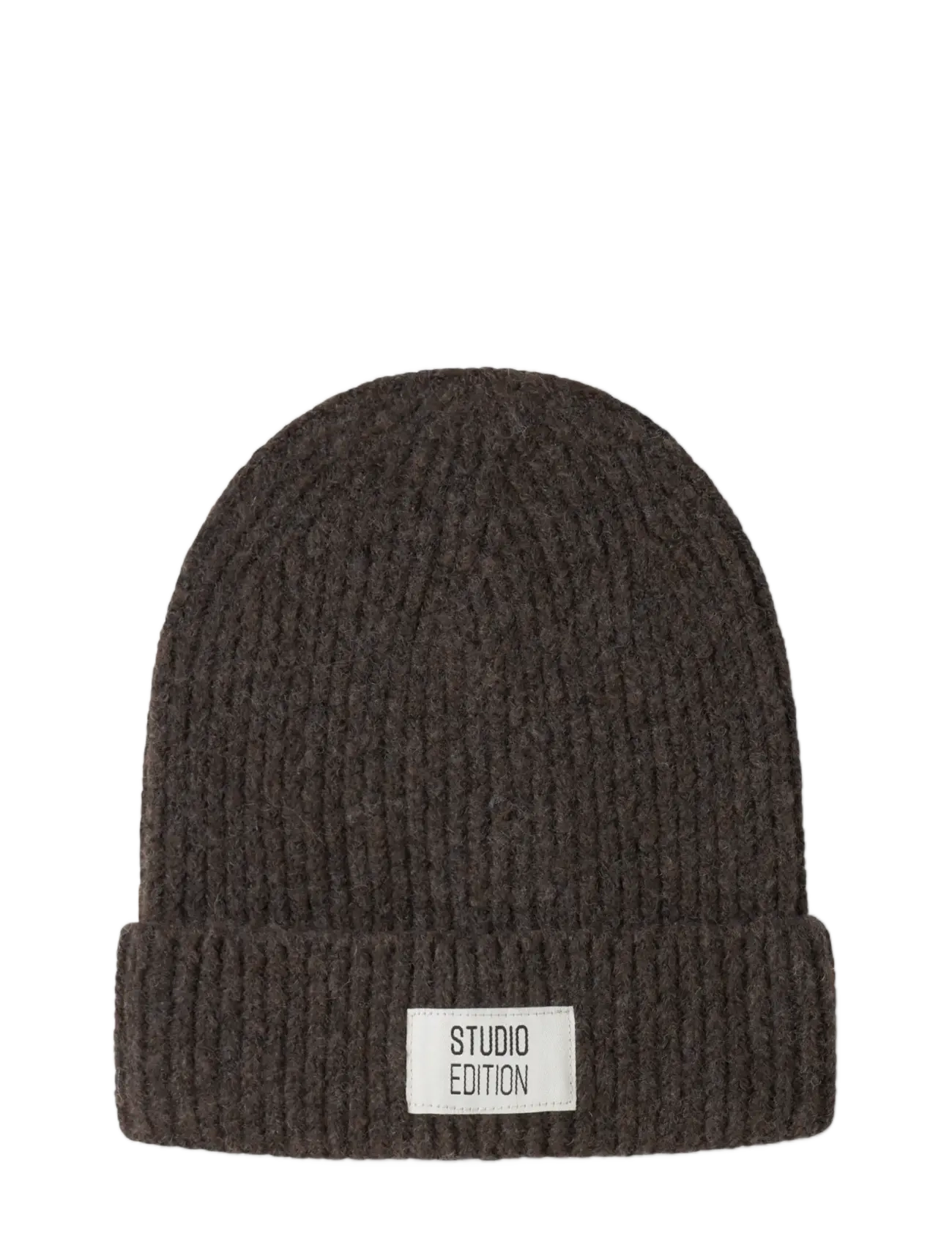 name it - NKFMAJ KNIT BEANIE - kootud mütsid - seal brown - 2