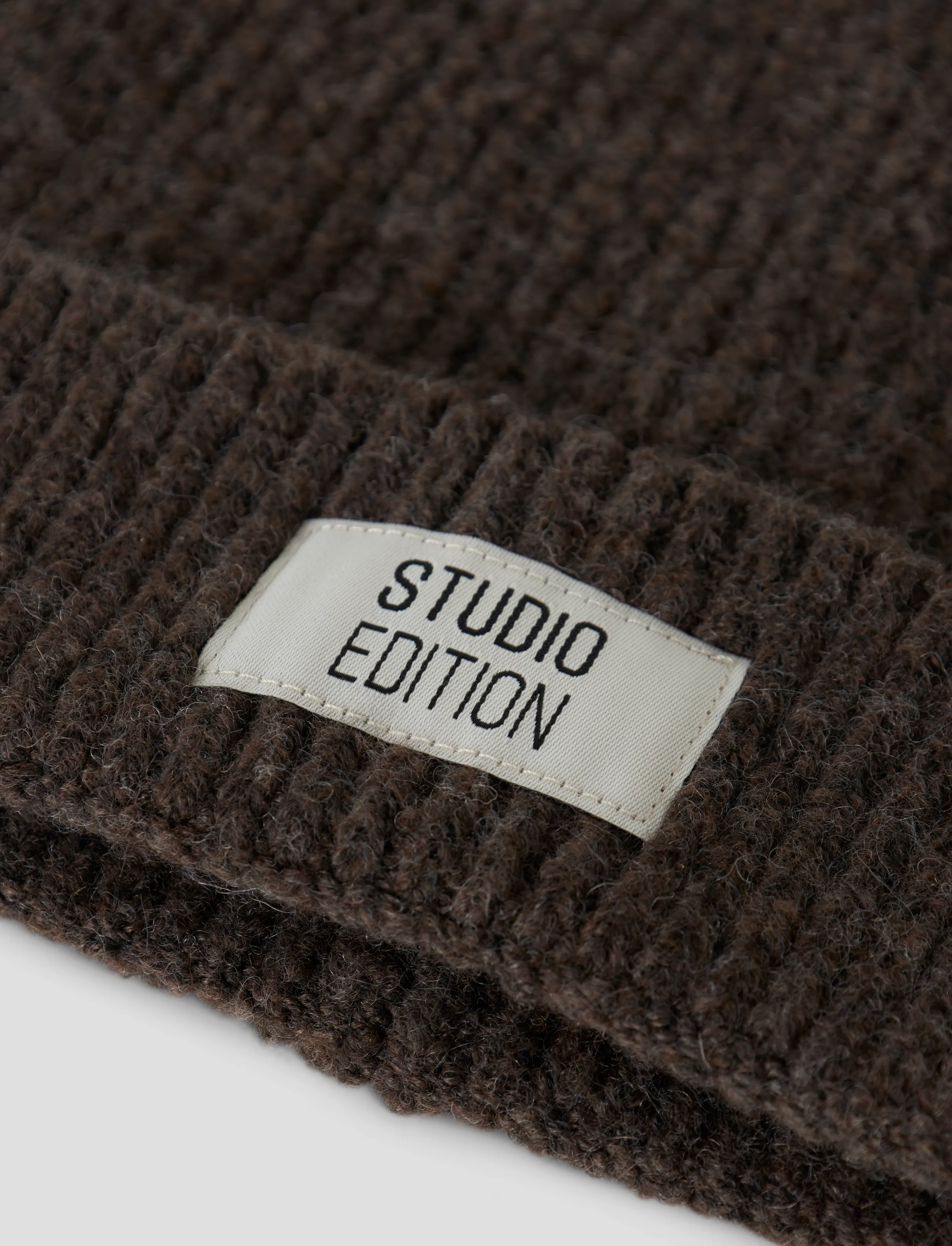 name it - NKFMAJ KNIT BEANIE - kootud mütsid - seal brown - 3