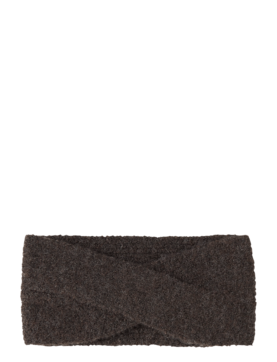 name it - NKFMAJ KNIT HEADBAND - pannband - seal brown - 0