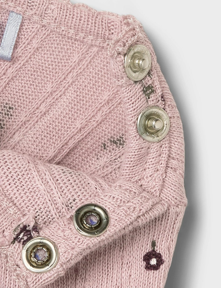name it - NBFLOWER LS BODY - langärmelige bodys - burnished lilac - 4