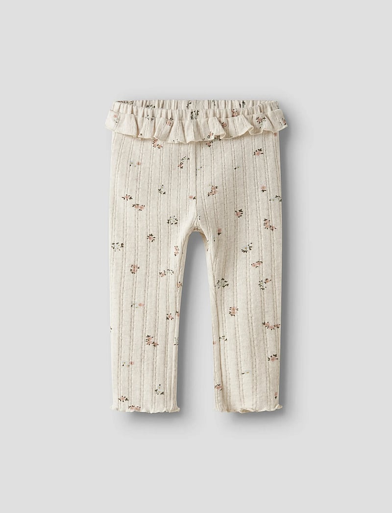 name it - NBFLOWER LEGGING - leggings - peyote melange - 0