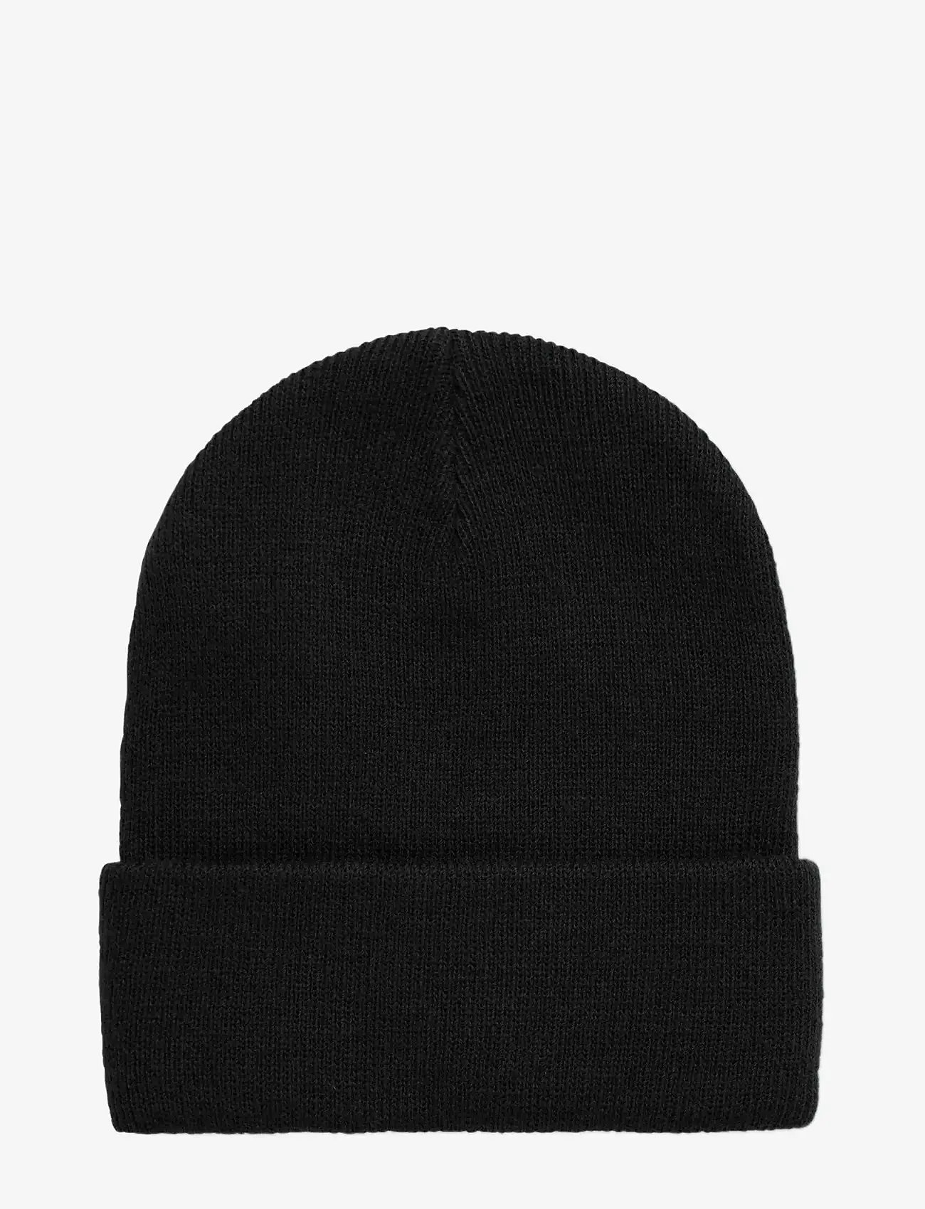 name it - NMNMALIK KNIT BEANIE BADGE1 - beanies - black - 2