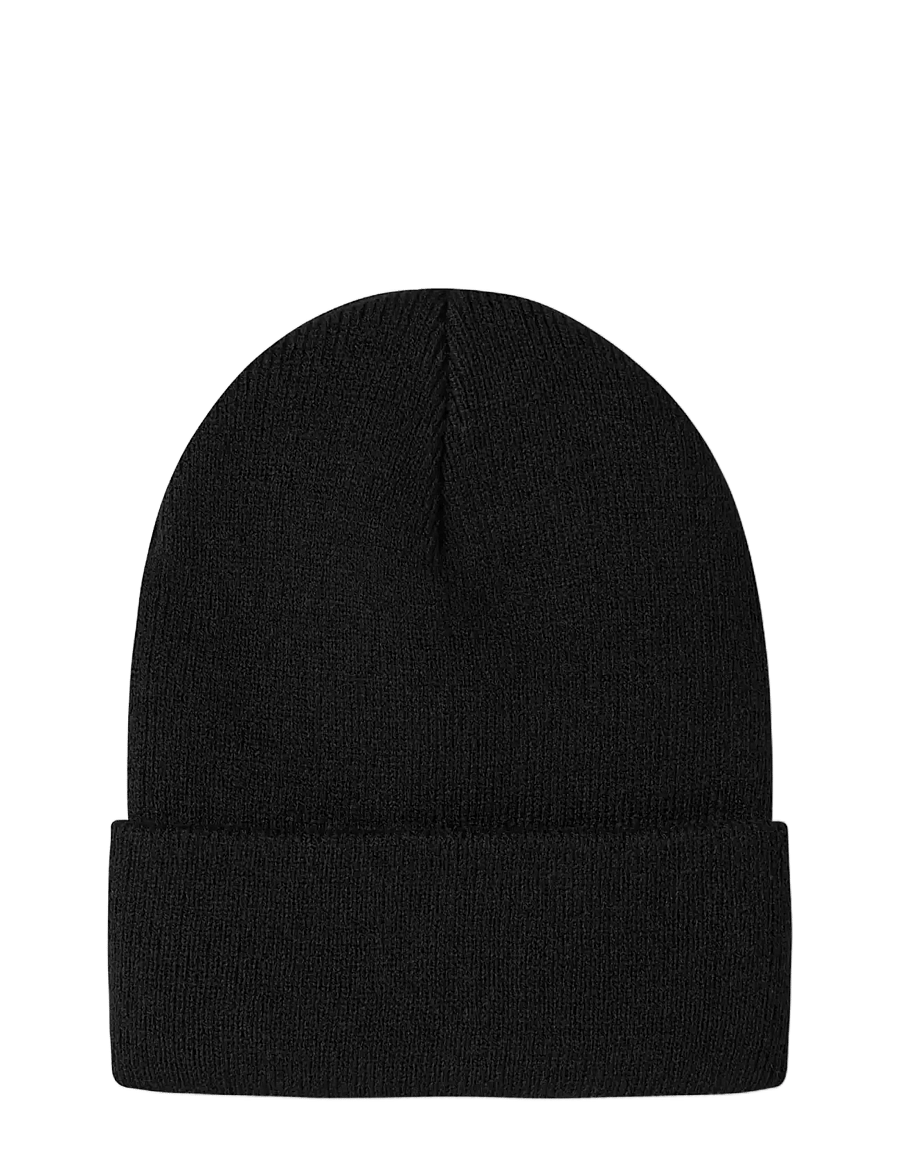 name it - NMNMALIK KNIT BEANIE BADGE1 - beanies - black - 1