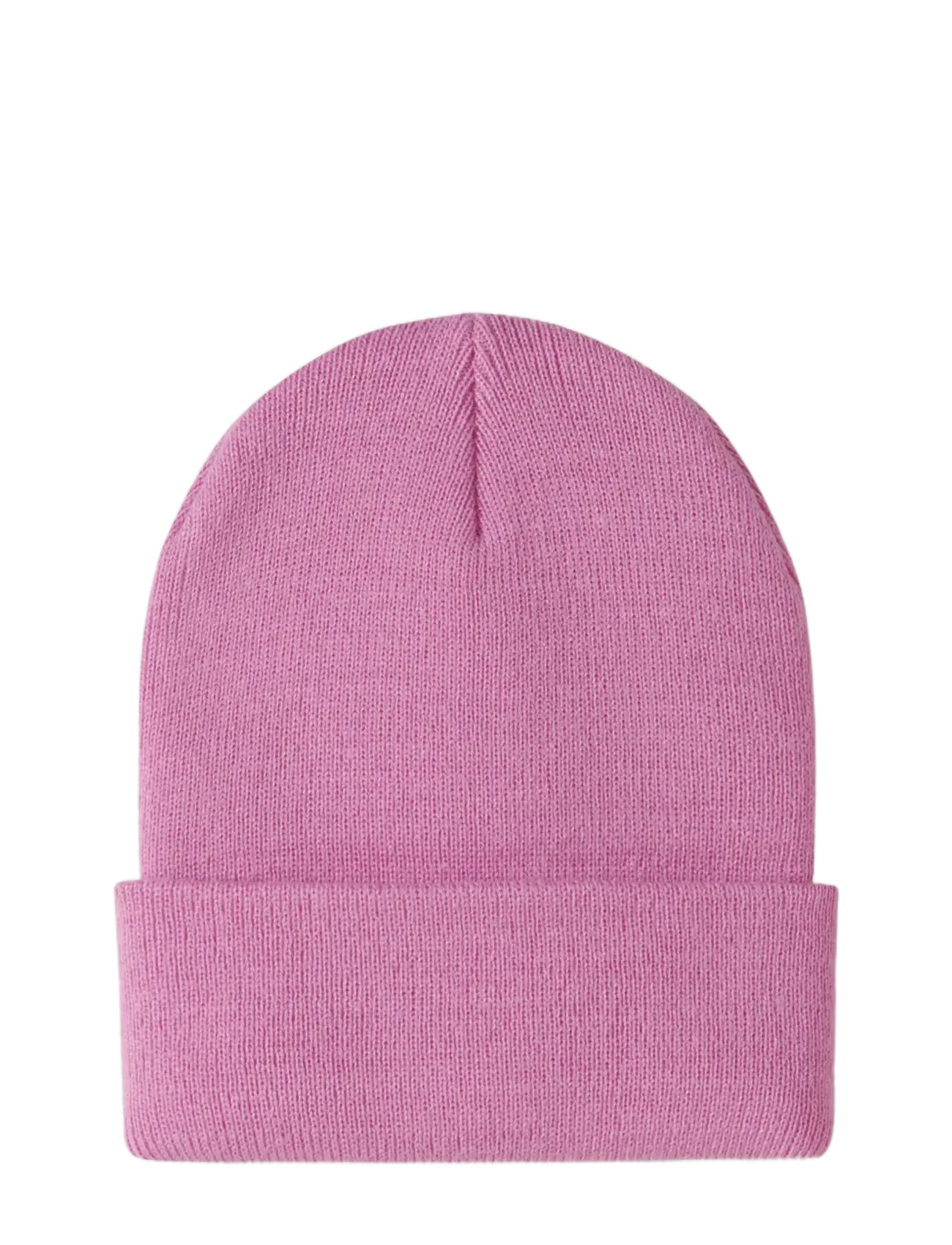name it - NMNMALIK KNIT BEANIE BADGE1 - beanies - fuchsia pink - 1