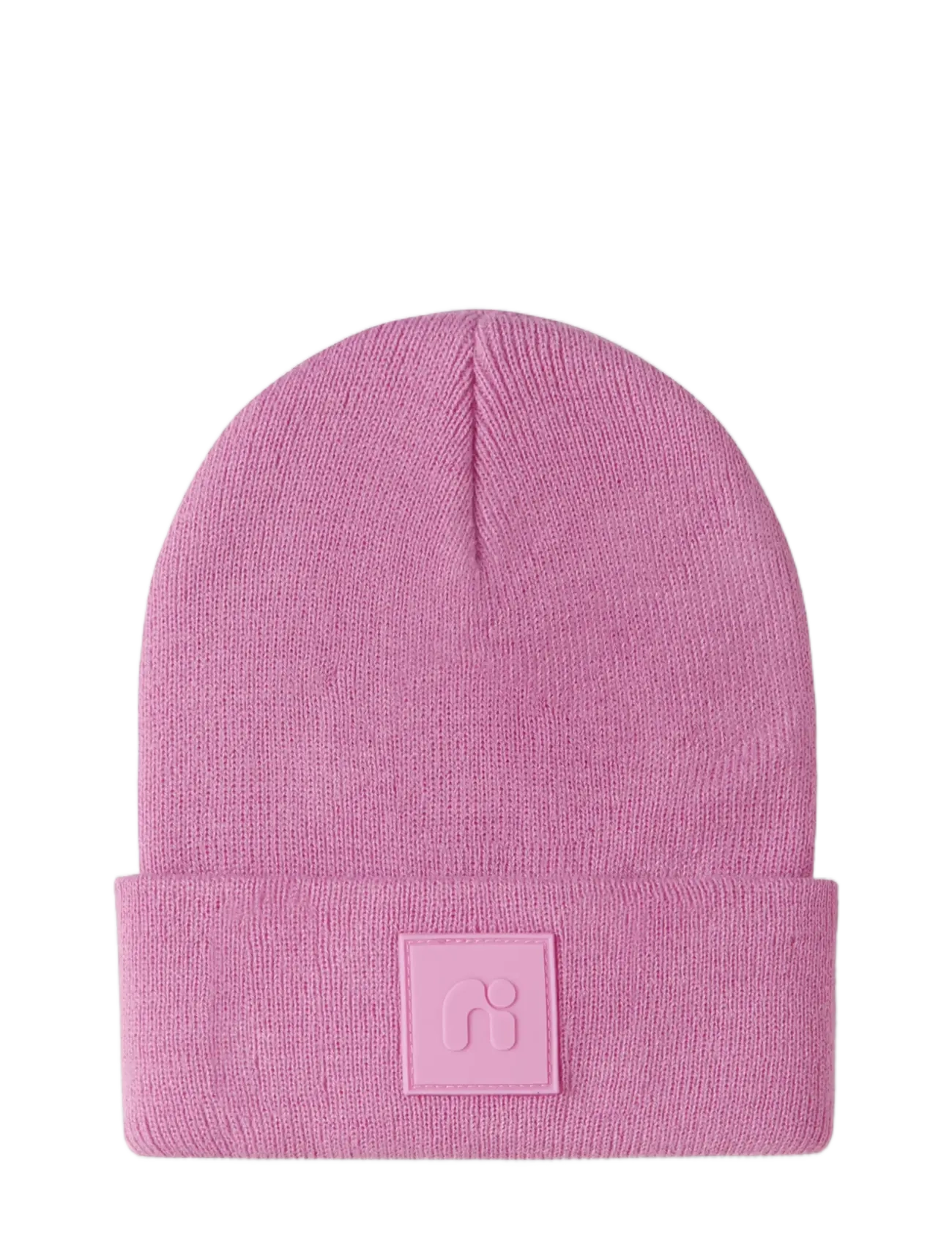 name it - NMNMALIK KNIT BEANIE BADGE1 - beanies - fuchsia pink - 2