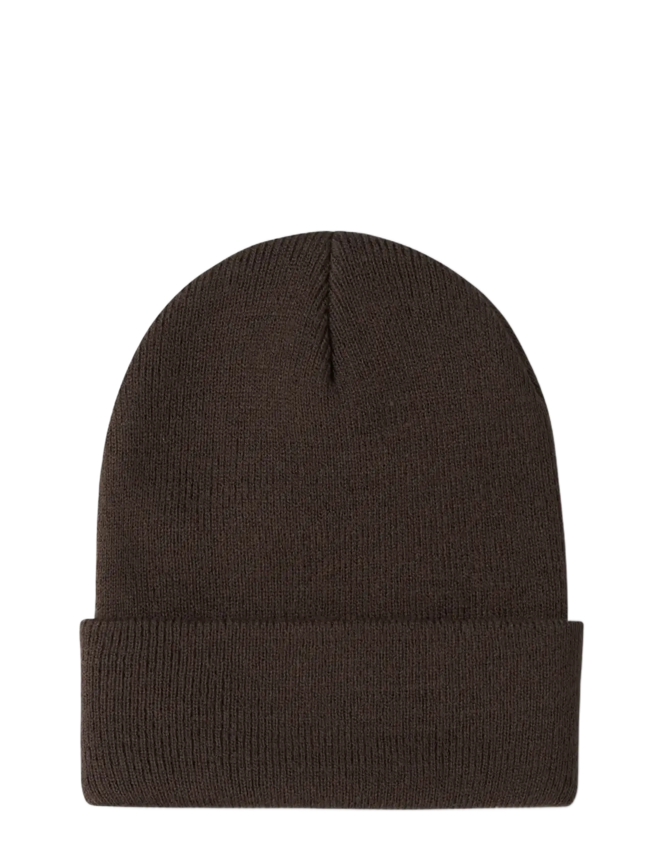 name it - NMNMALIK KNIT BEANIE BADGE1 - beanies - seal brown - 1