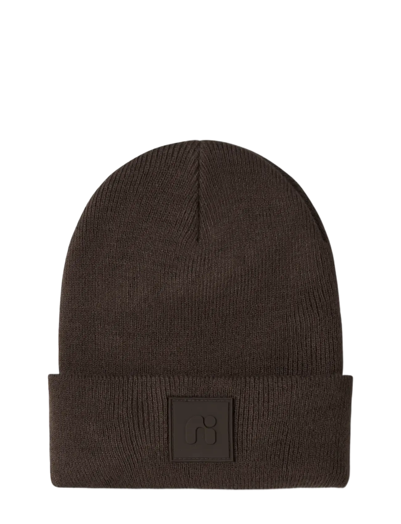 name it - NMNMALIK KNIT BEANIE BADGE1 - beanies - seal brown - 2
