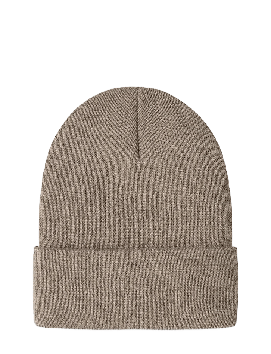 name it - NMNMALIK KNIT BEANIE BADGE1 - kootud mütsid - silver mink - 1