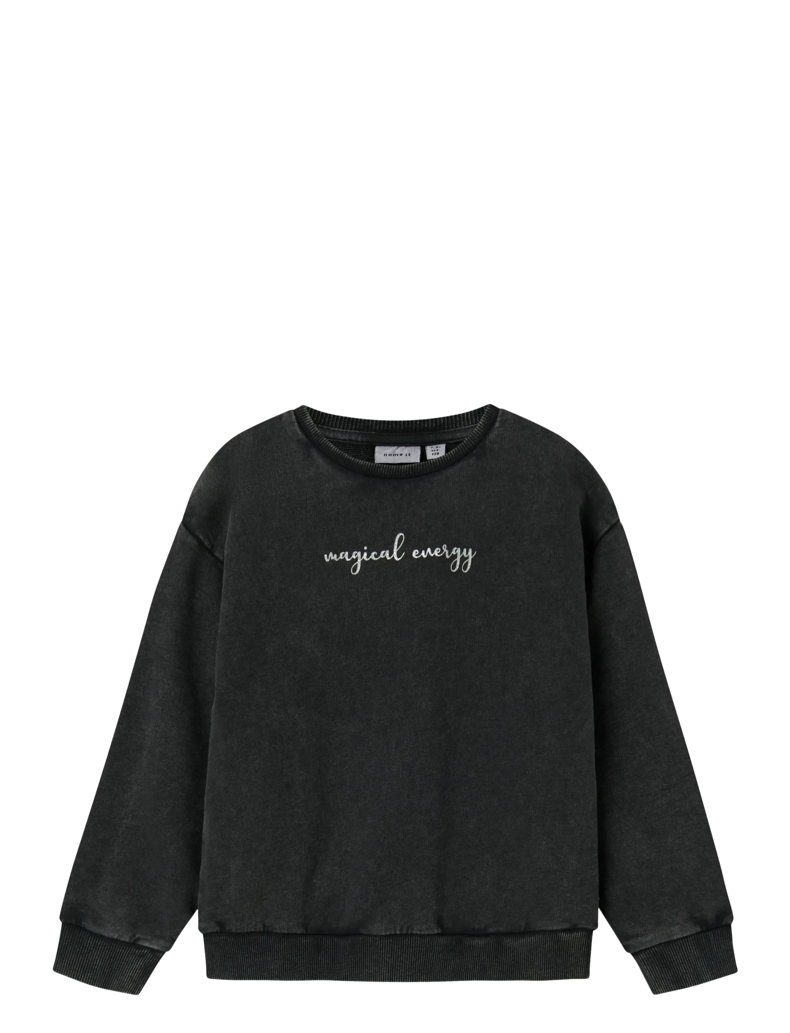 NAME IT Nkfliva Rxl Sweat Unb Box Schwarz - 116 - Kinder