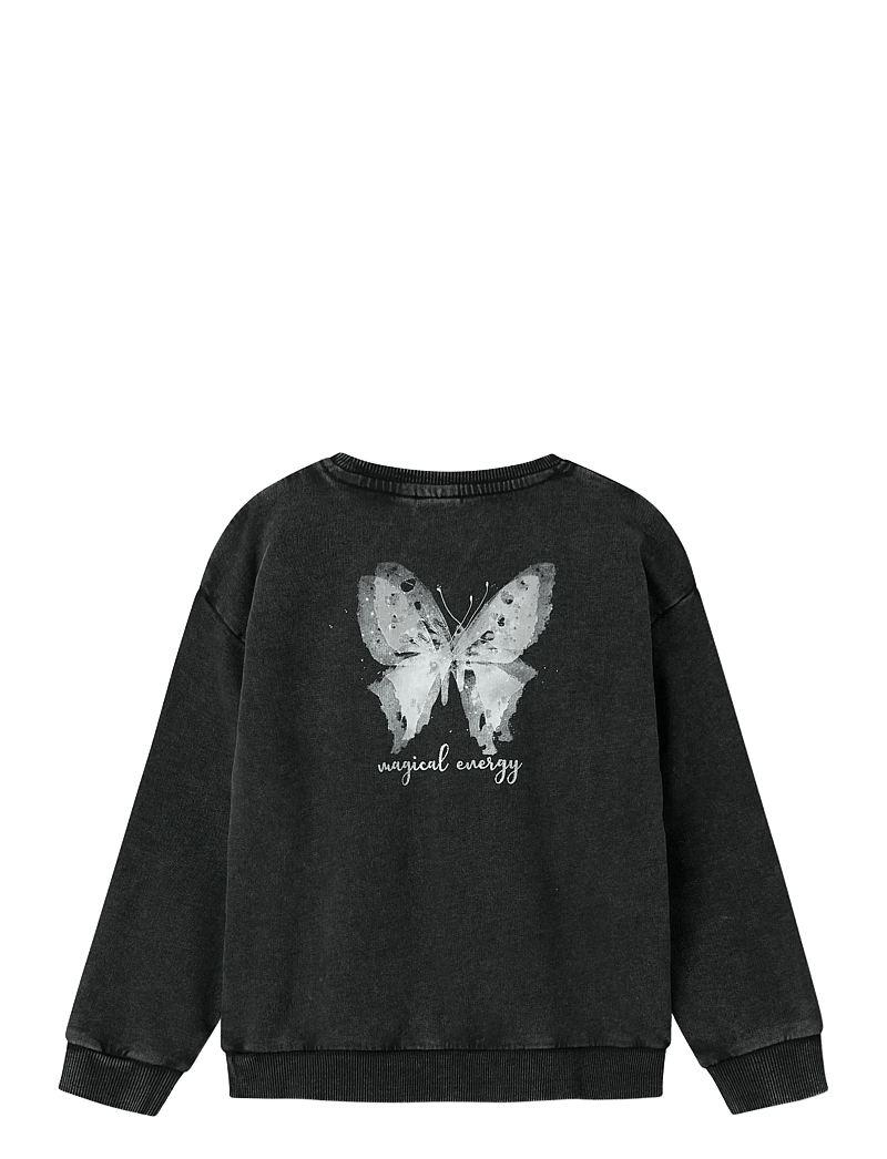 name it - NKFLIVA RXL SWEAT UNB BOX - džemperiai - black - 2