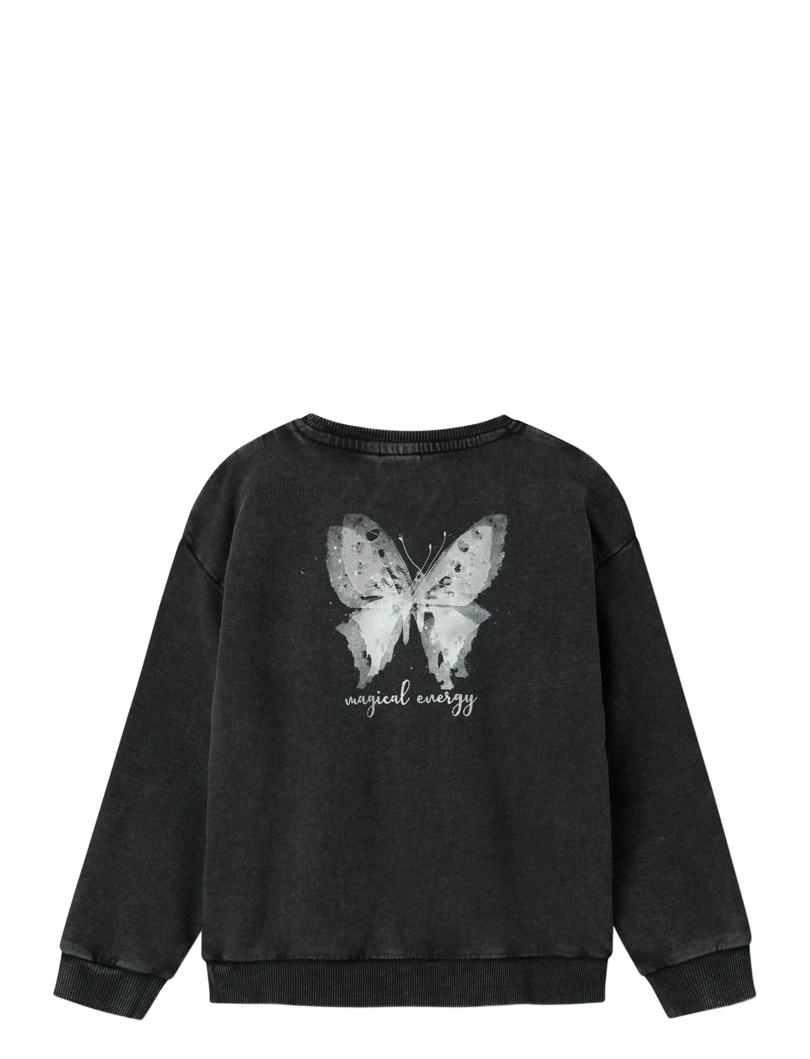 name it - NKFLIVA RXL SWEAT UNB BOX - sweatshirts - black - 2
