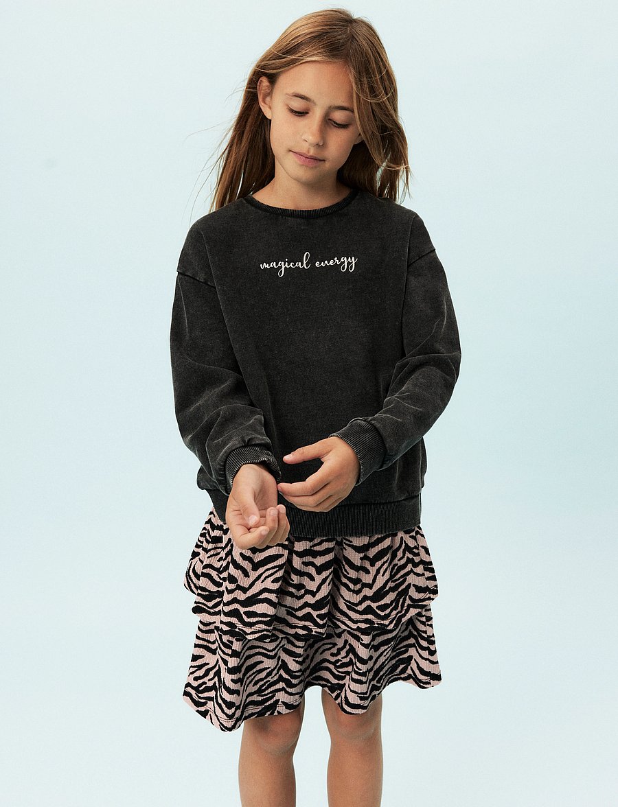 name it - NKFLIVA RXL SWEAT UNB BOX - sweatshirts - black - 0