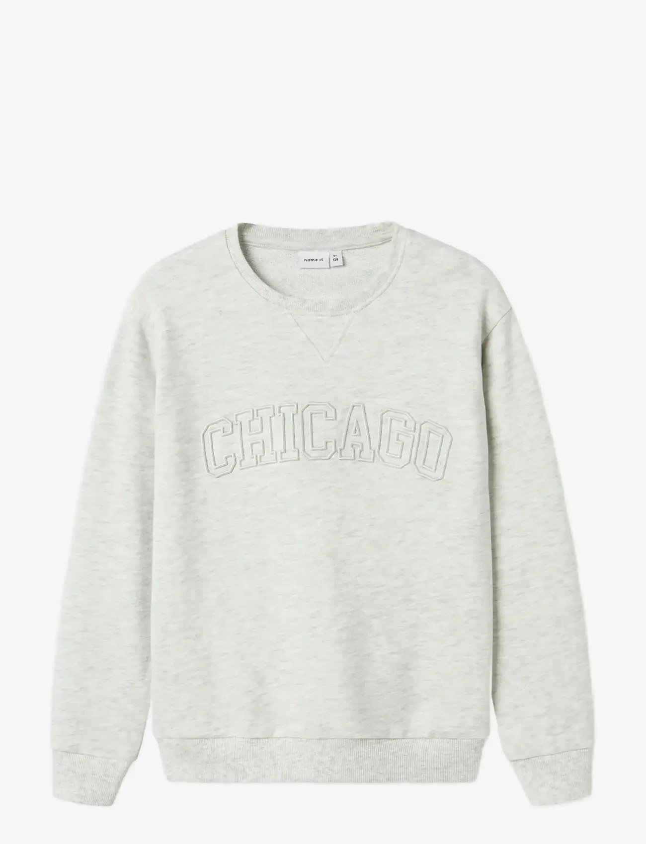 name it - NKMLESTER LS NREG SWEAT UNB - sweatshirts - light grey melange - 1