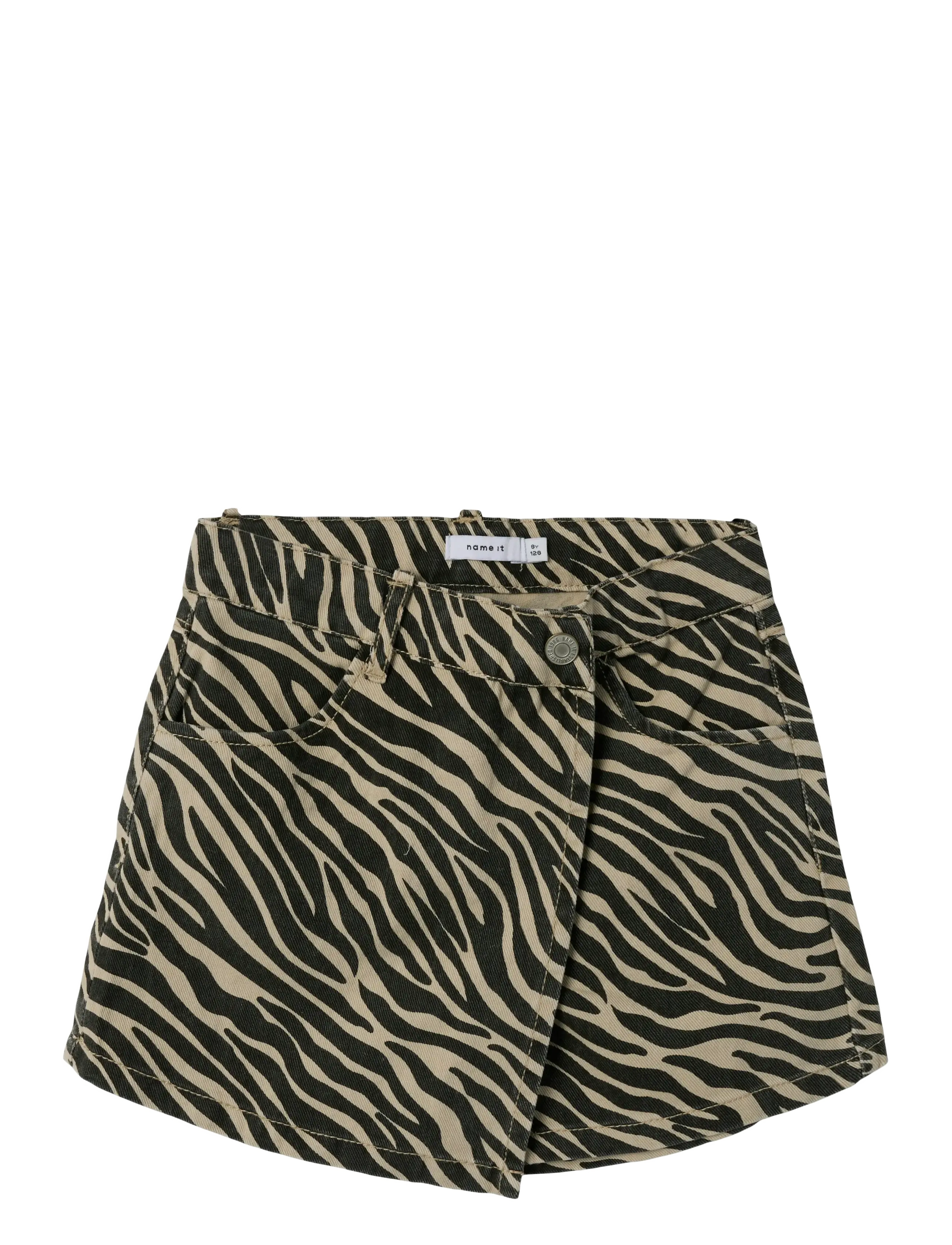 name it - NKFZEBRA TWILL SKORT 4003-TD D - skorts - cement - 2