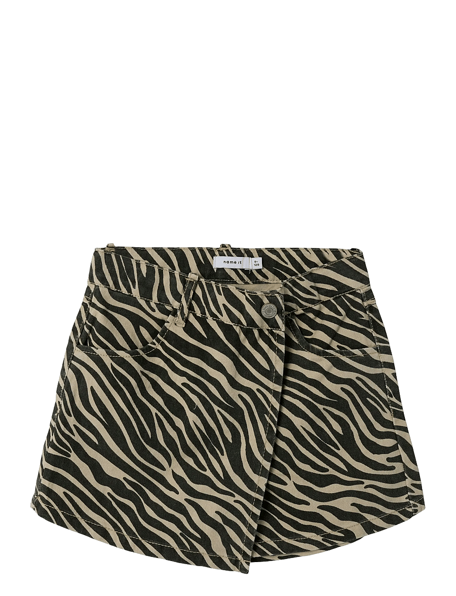 name it - NKFZEBRA TWILL SKORT 4003-TD D - broekrok - cement - 2