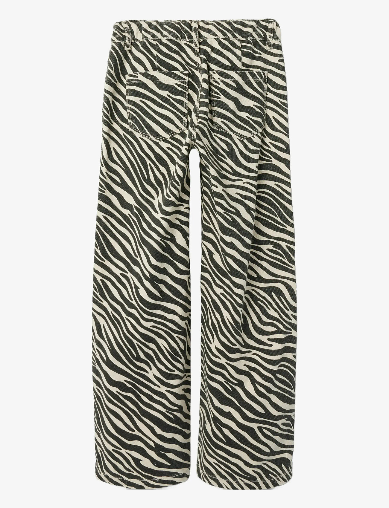 name it - NKFROSE WIDE TWILL PANT 4003-TD D - laia säärega teksad - cement - 4