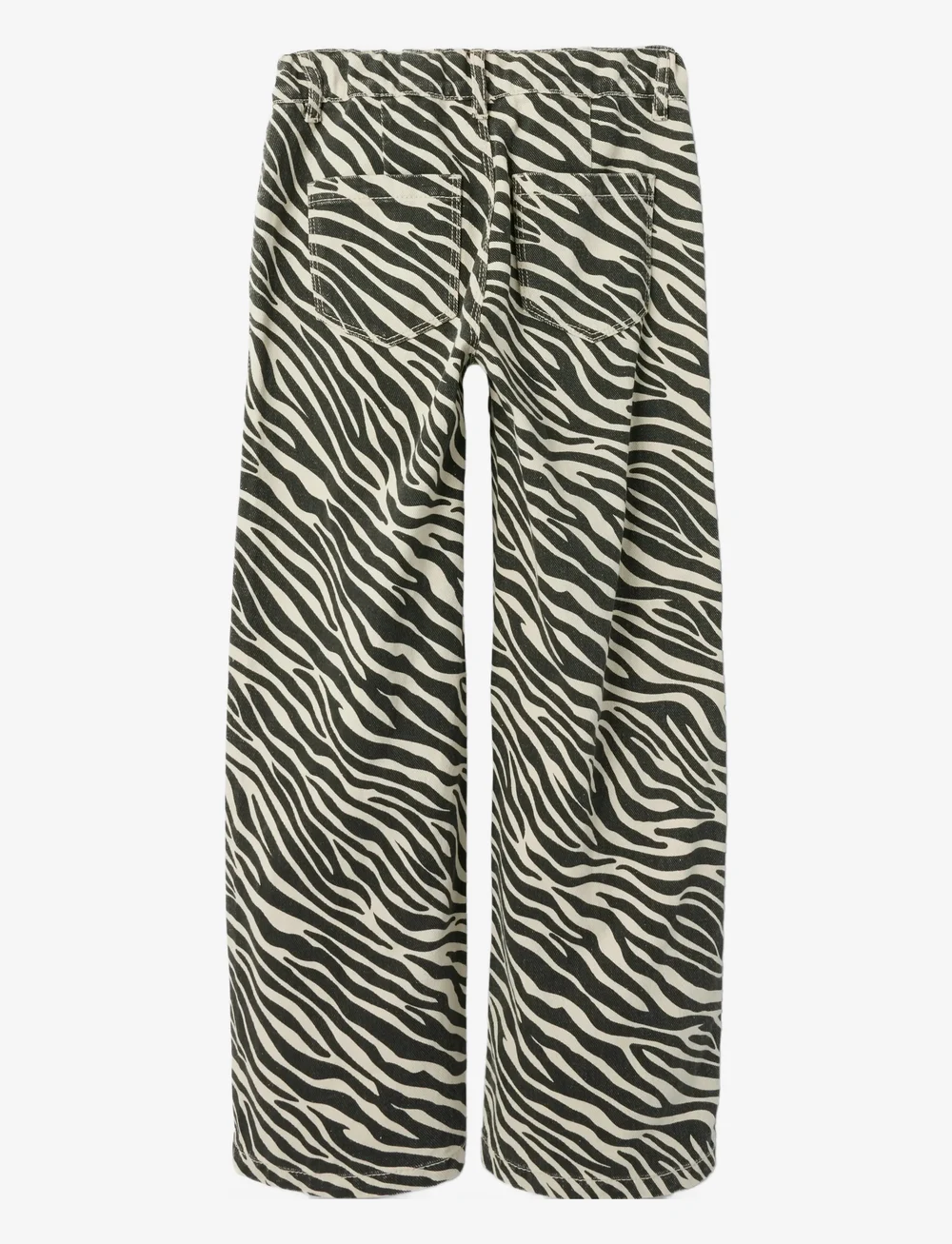 name it - NKFROSE WIDE TWILL PANT 4003-TD D - laia säärega teksad - cement - 4