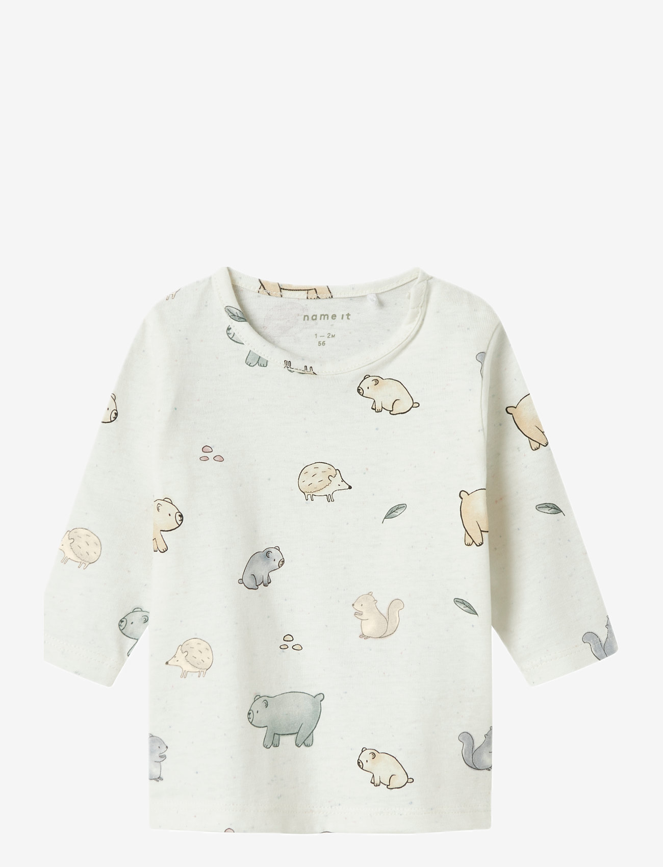 name it - NBNLUMA LS TOP - long-sleeved t-shirts - cloud dancer - 0