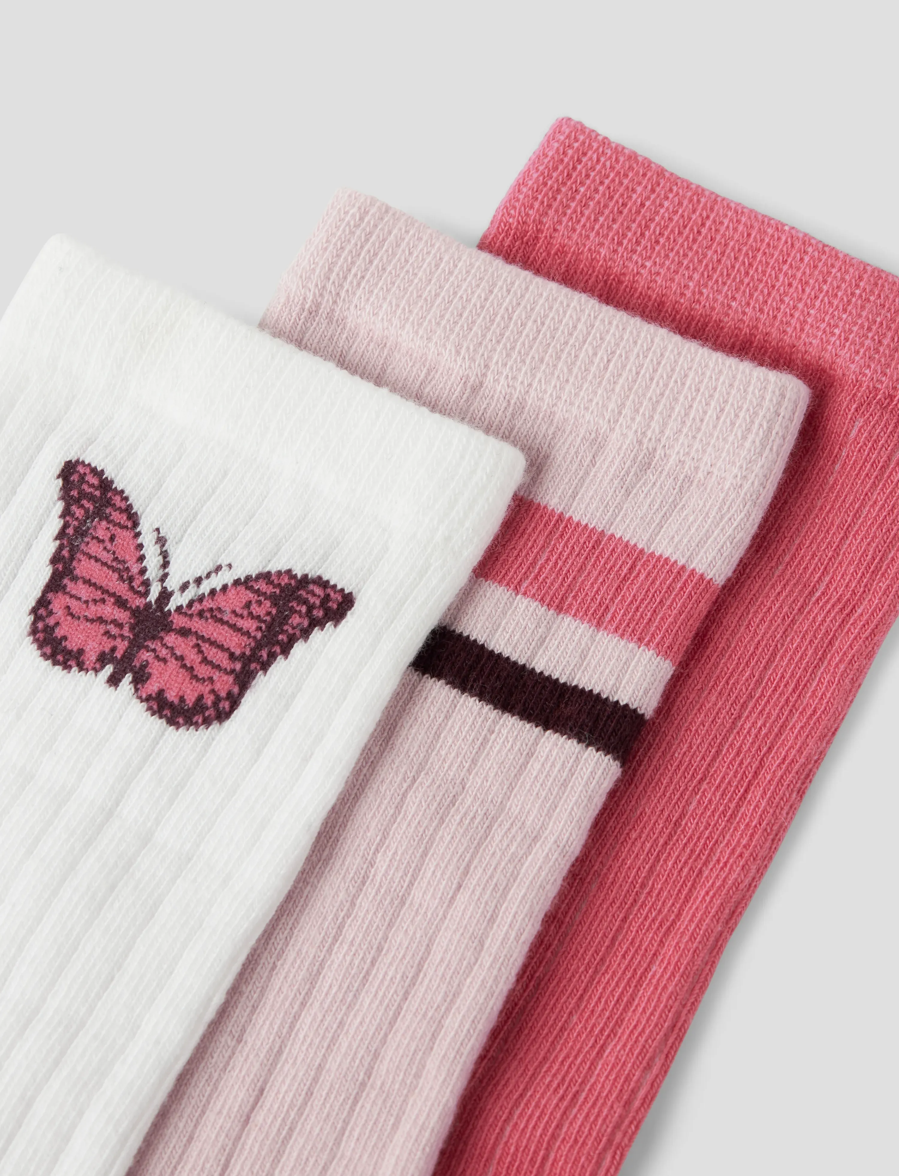name it - NKFLUNA 3P SOCK - bright white - 4