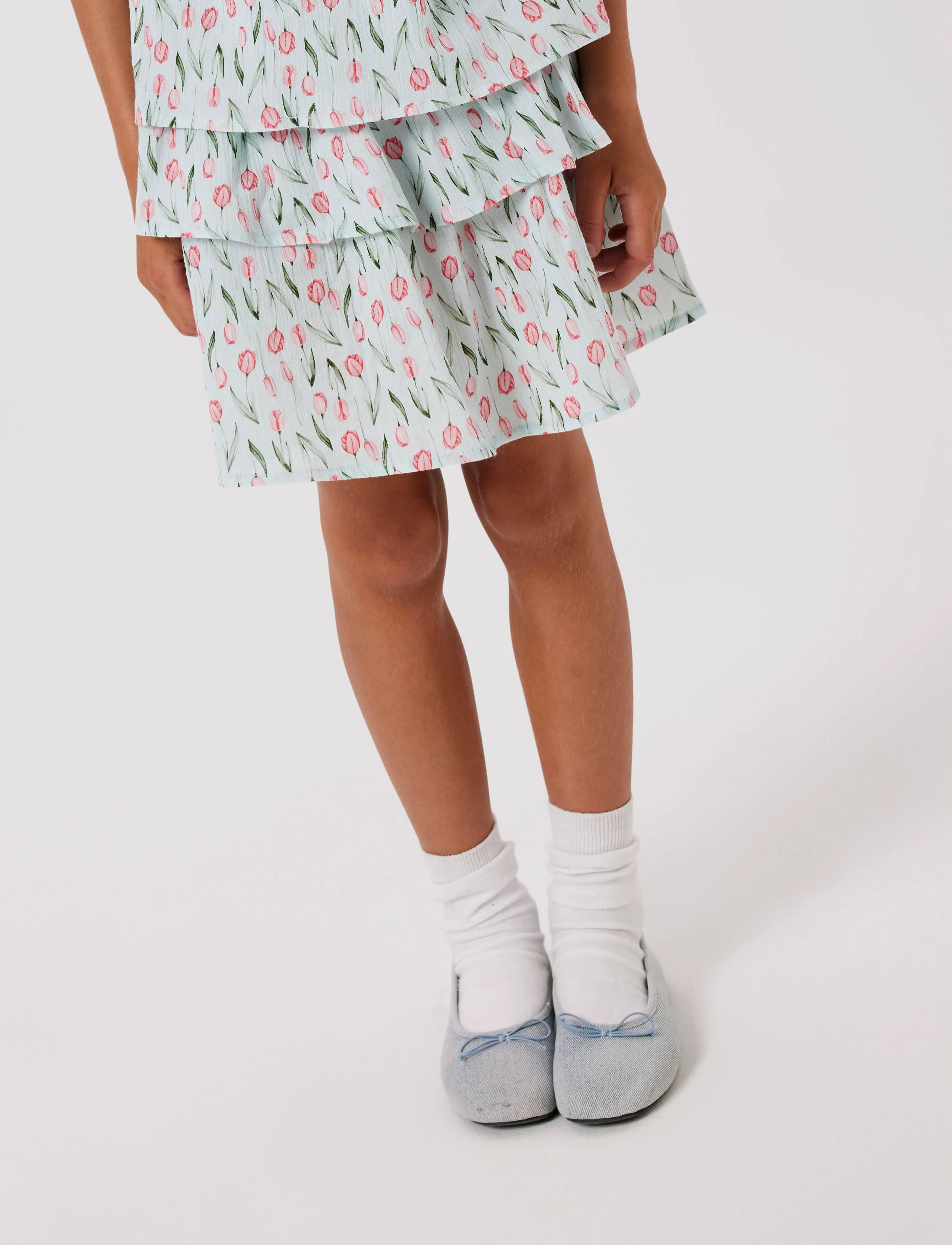 name it - NKFFILLO SKIRT - misty blue - 2