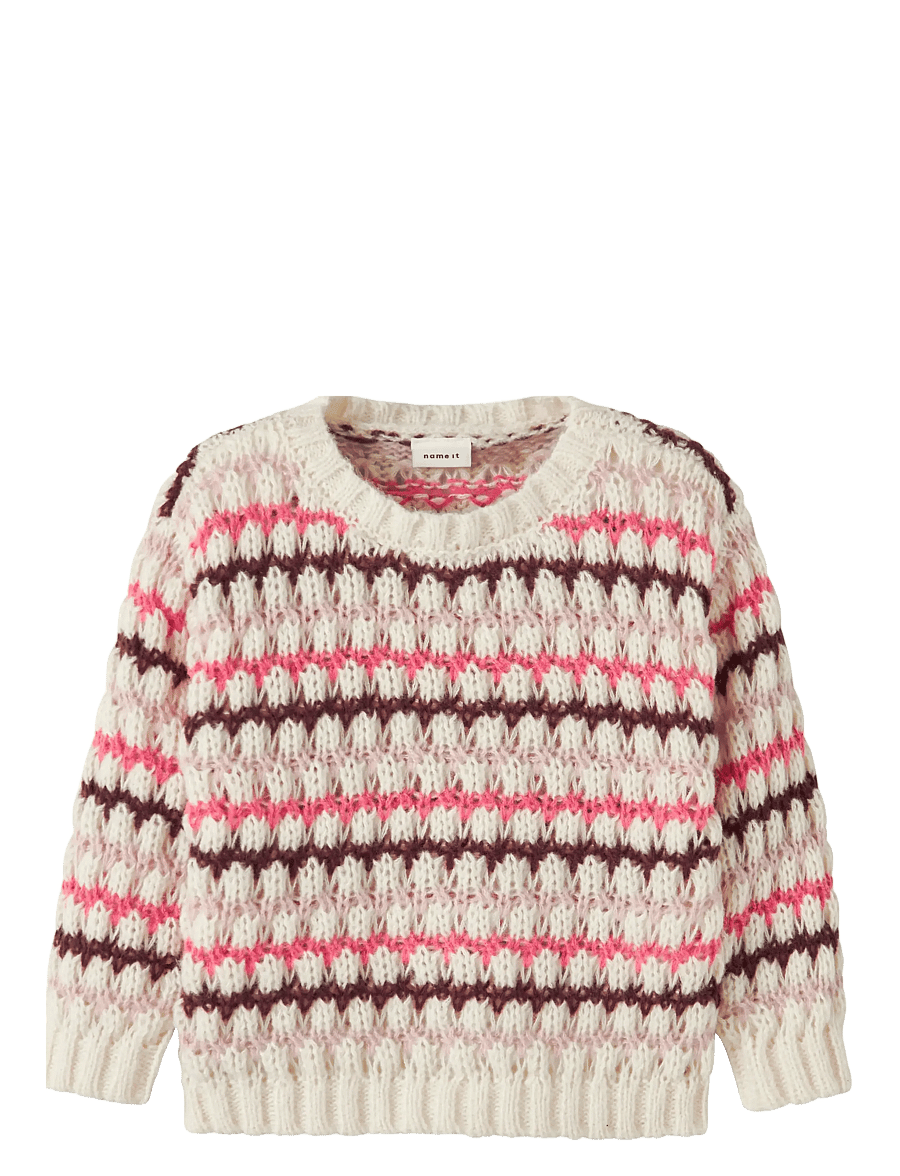 name it - NMFLENE LS KNIT - pullover - cloud dancer - 1