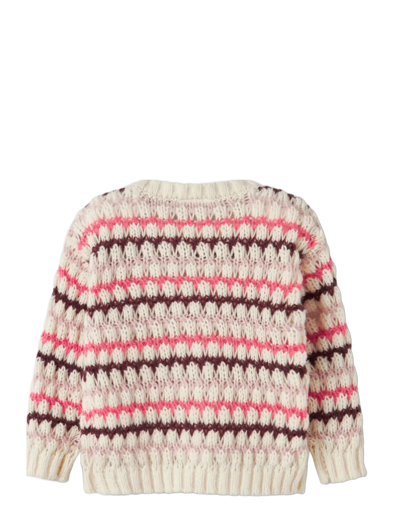 name it - NMFLENE LS KNIT - neulepuserot - cloud dancer - 2