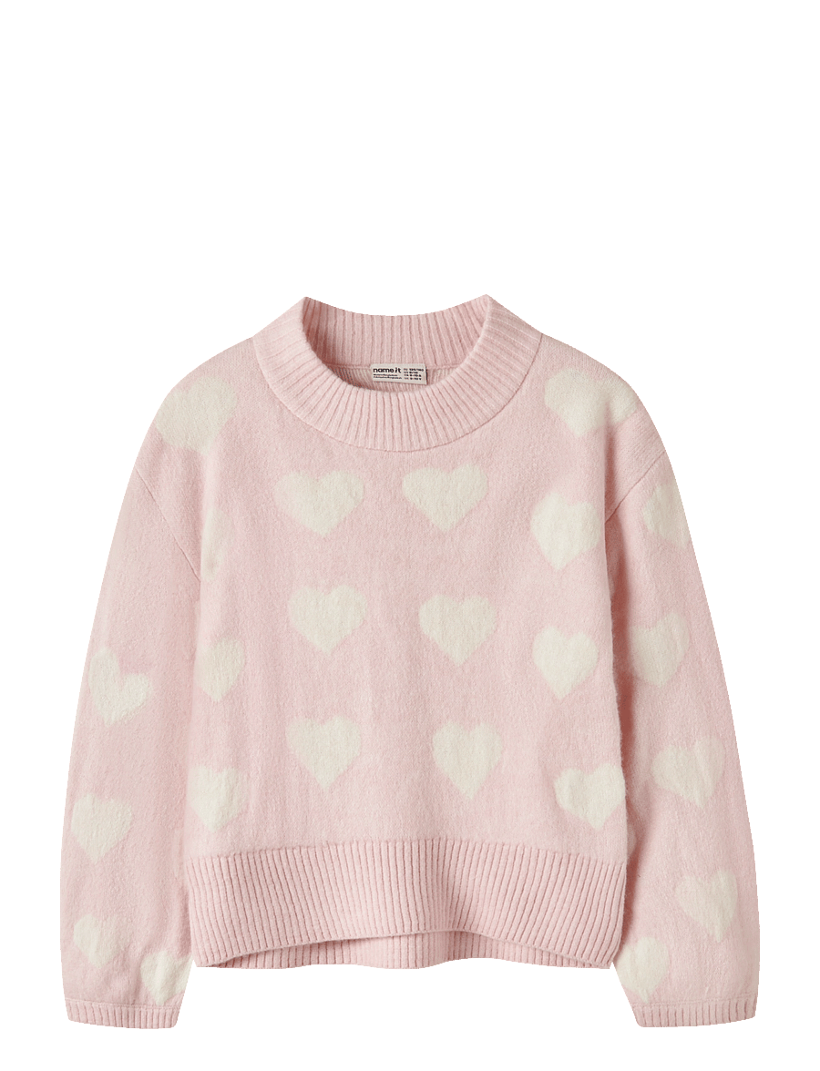 name it - NKFLEIFY LS OVERSIZE KNIT - lotus - 0