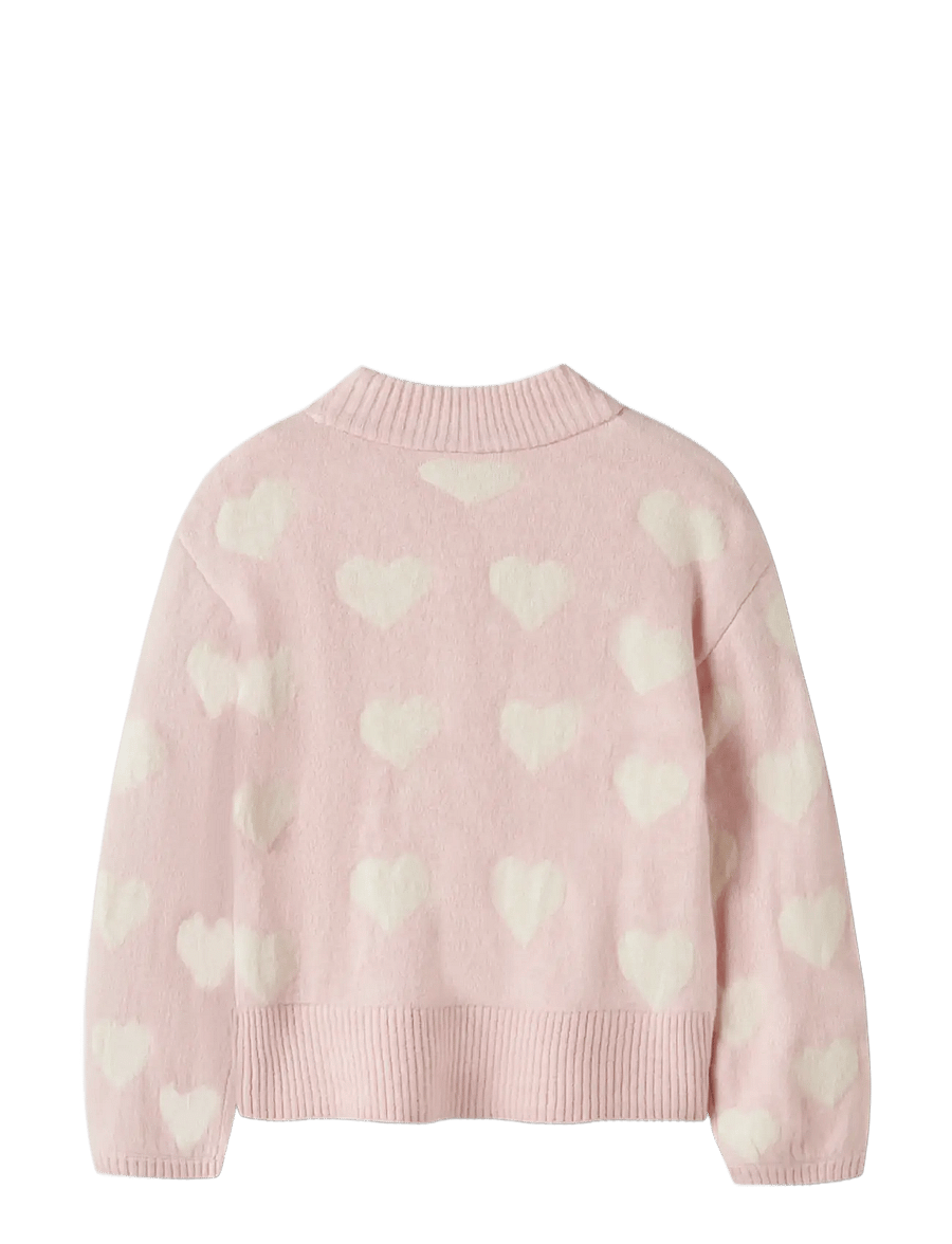 name it - NKFLEIFY LS OVERSIZE KNIT - lotus - 1