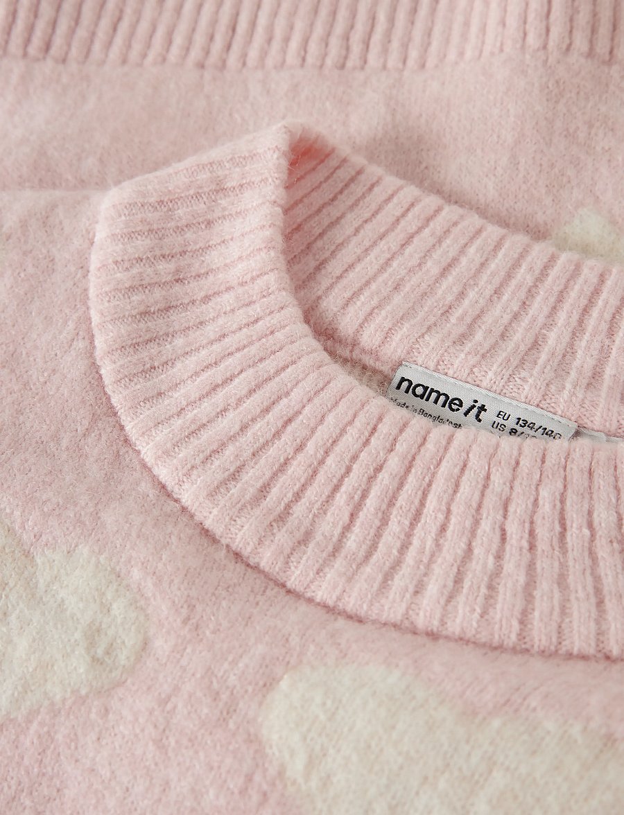 name it - NKFLEIFY LS OVERSIZE KNIT - lotus - 3