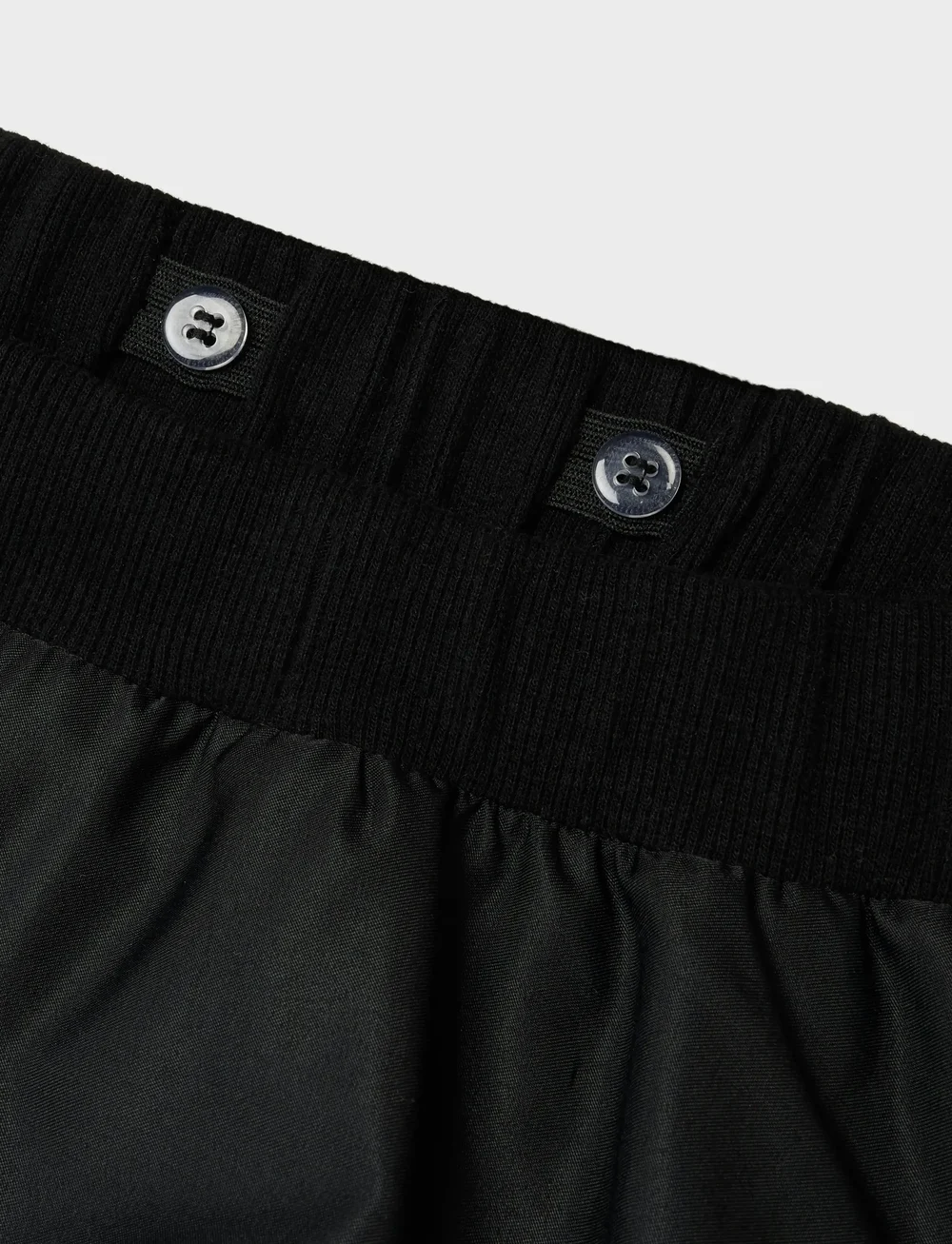 name it - NKFRANILA BALLOON SKIRT - miniseelikud - black - 2