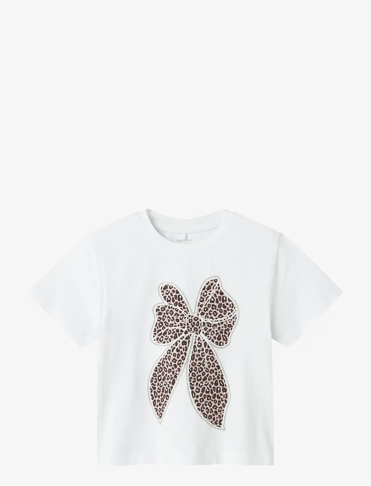 name it - NMFLEOANJA SS NREG TOP - sügisesed riided - bright white - 0